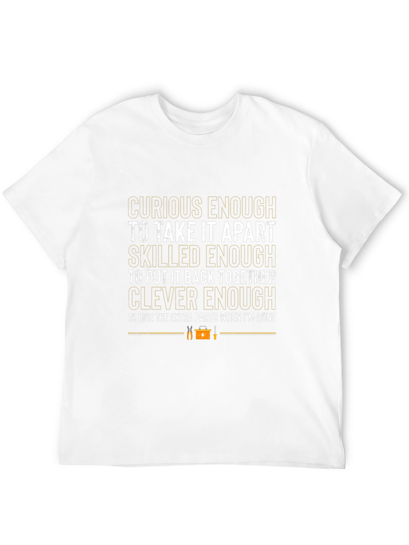 Curious Skilled Clever Mens T-Shirt