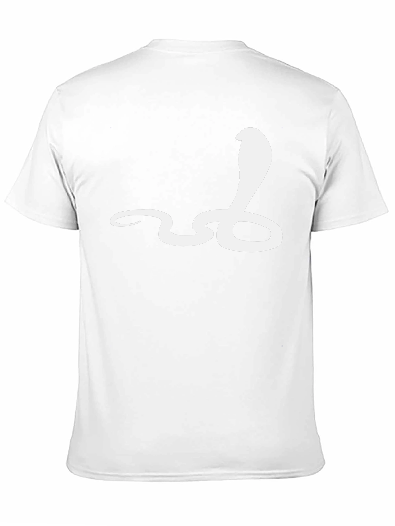 Cobra Graphic Tee - Black Cotton Snake Design