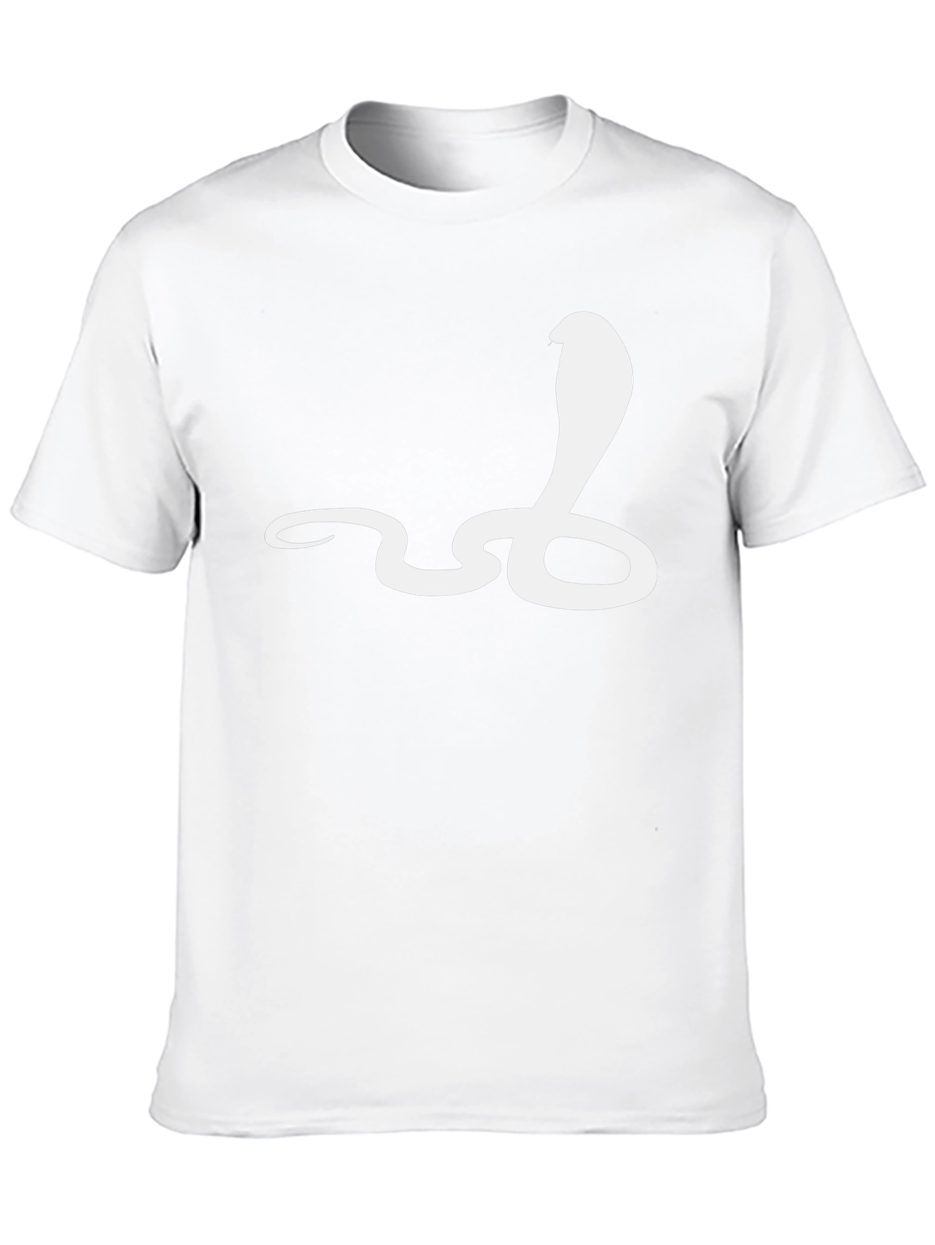 Cobra Graphic Tee - Black Cotton Snake Design