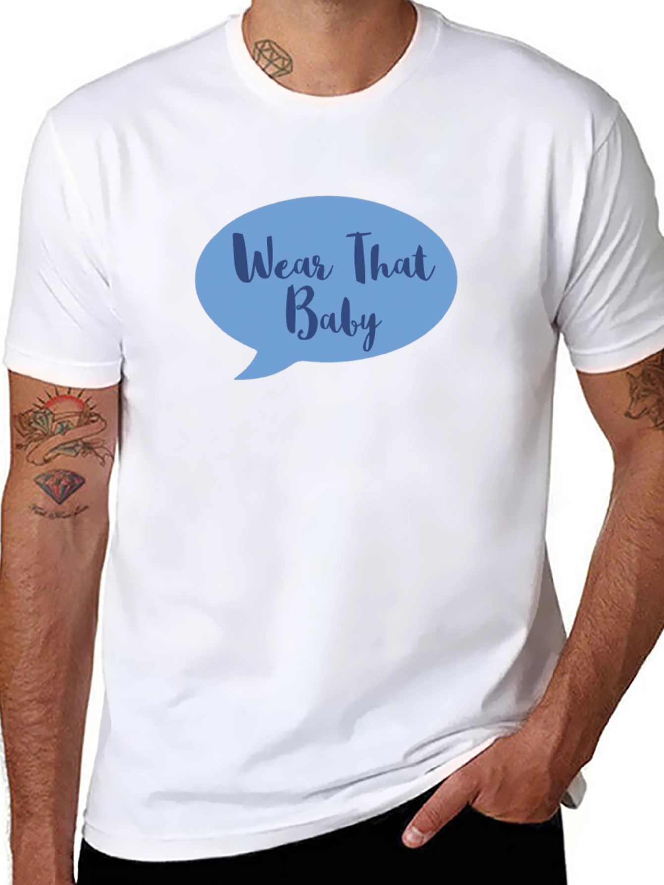 Wear That Baby T-Shirt - Black Cotton Tee
