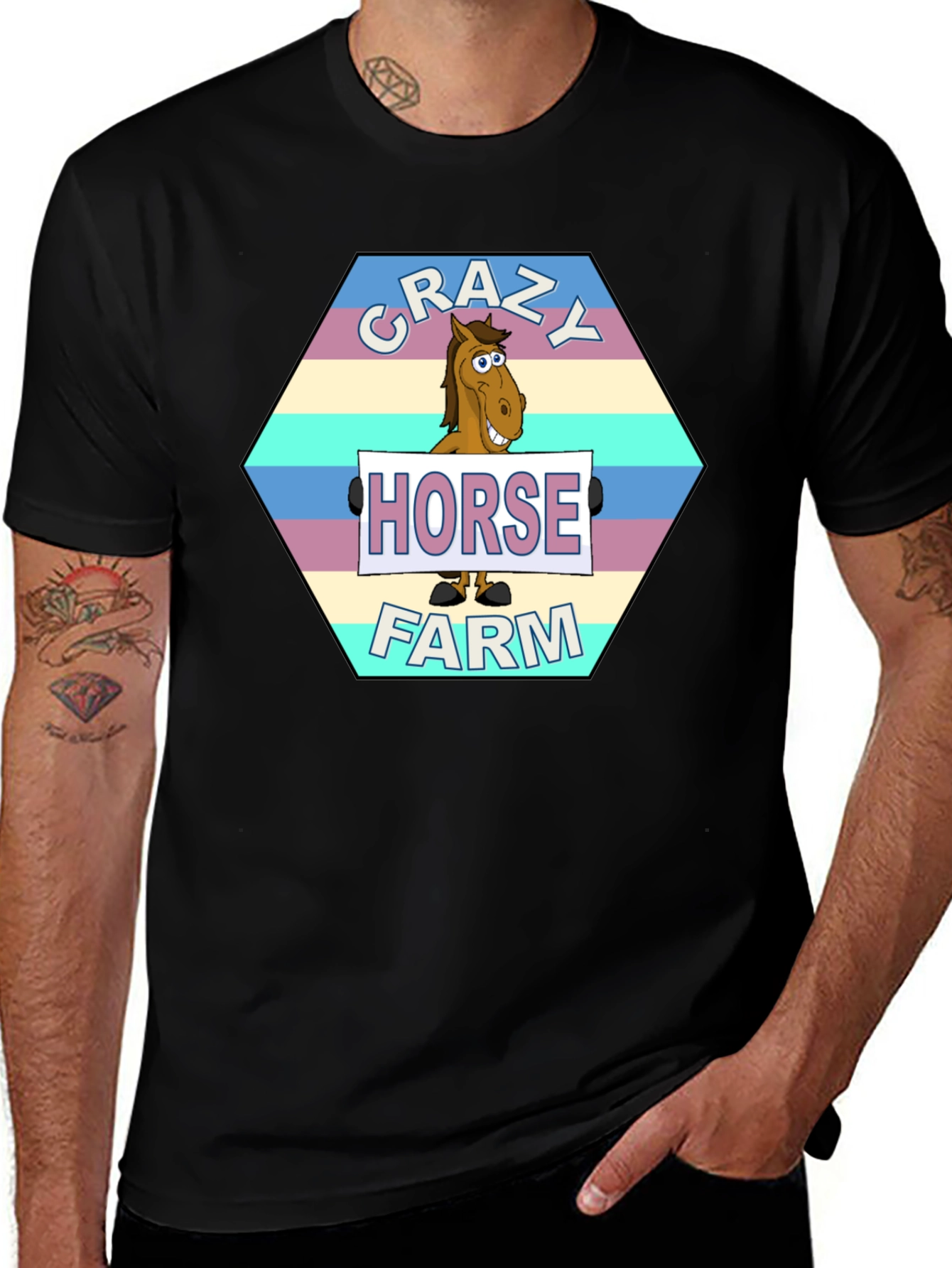 Crazy Horse Farm Graphic T-Shirt