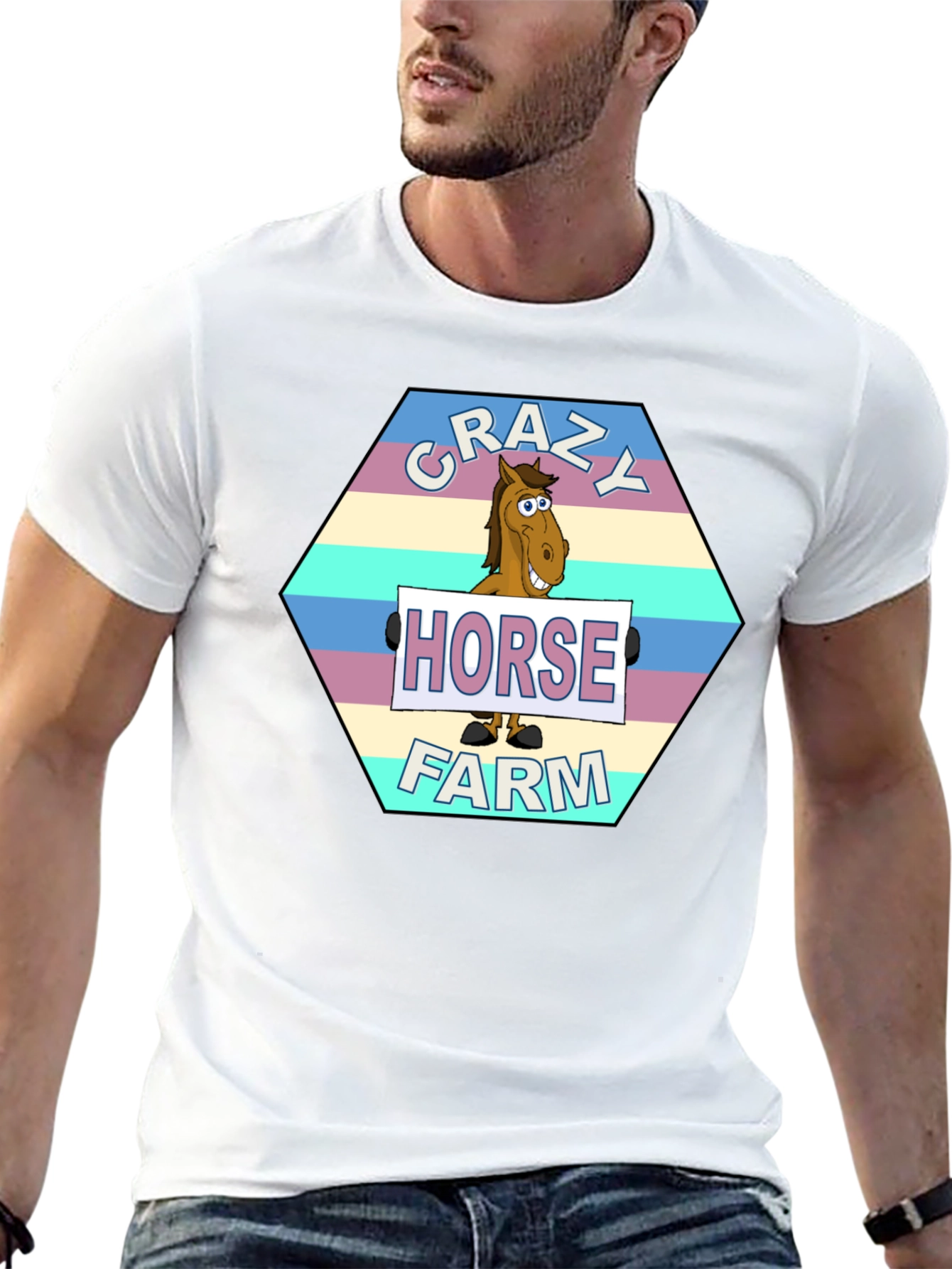 Crazy Horse Farm Graphic T-Shirt