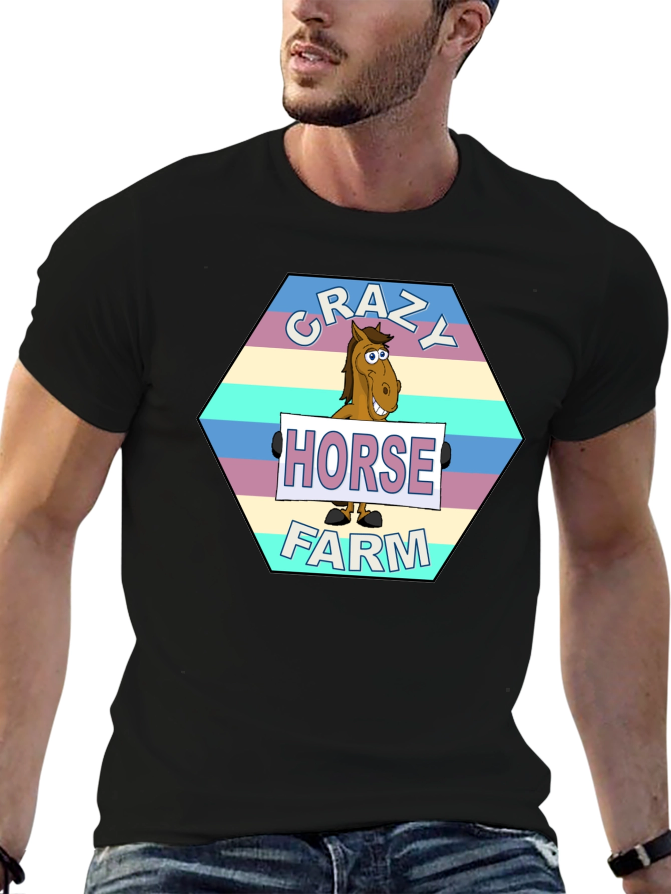 Crazy Horse Farm Graphic T-Shirt
