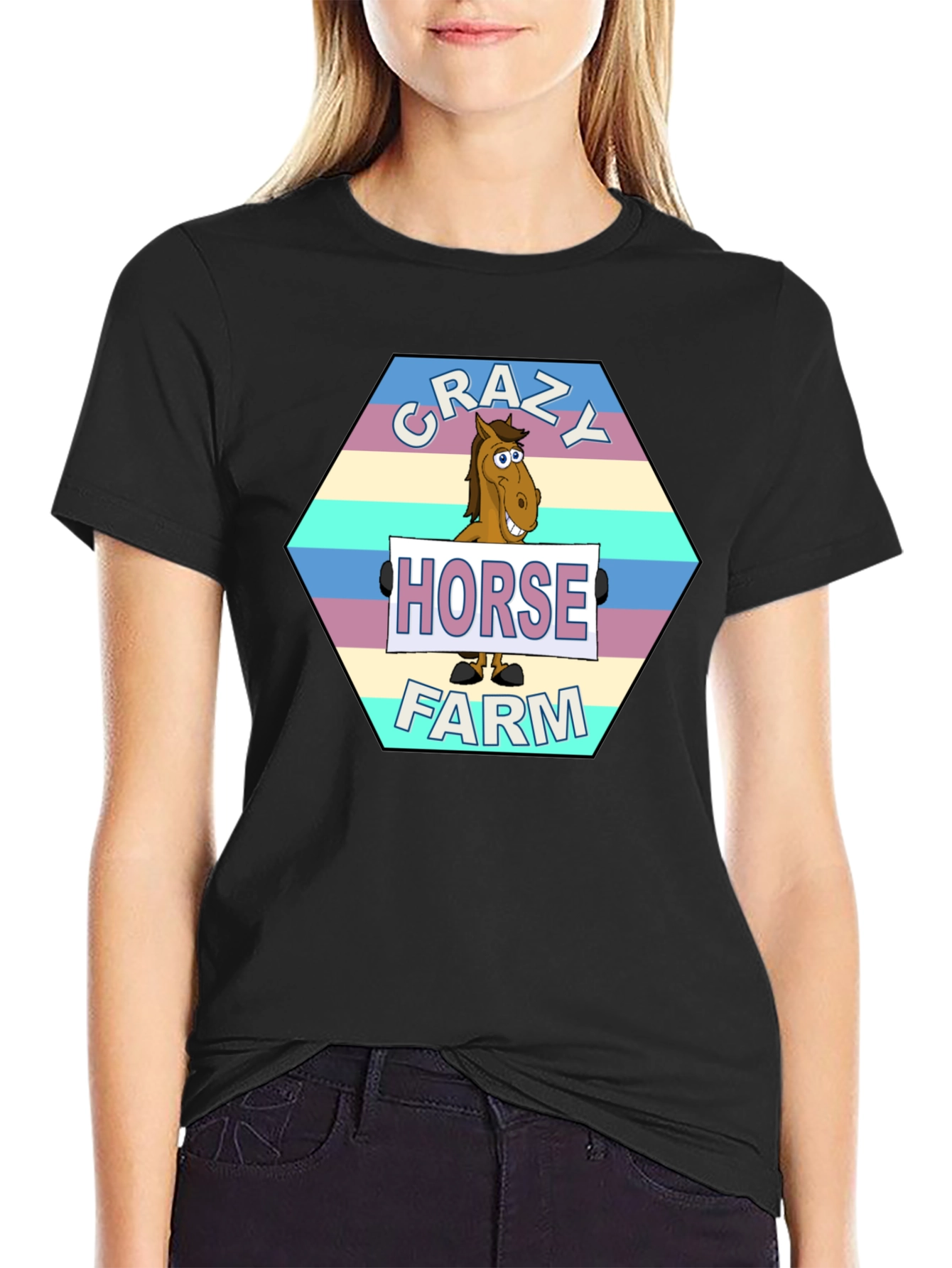 Crazy Horse Farm Graphic T-Shirt