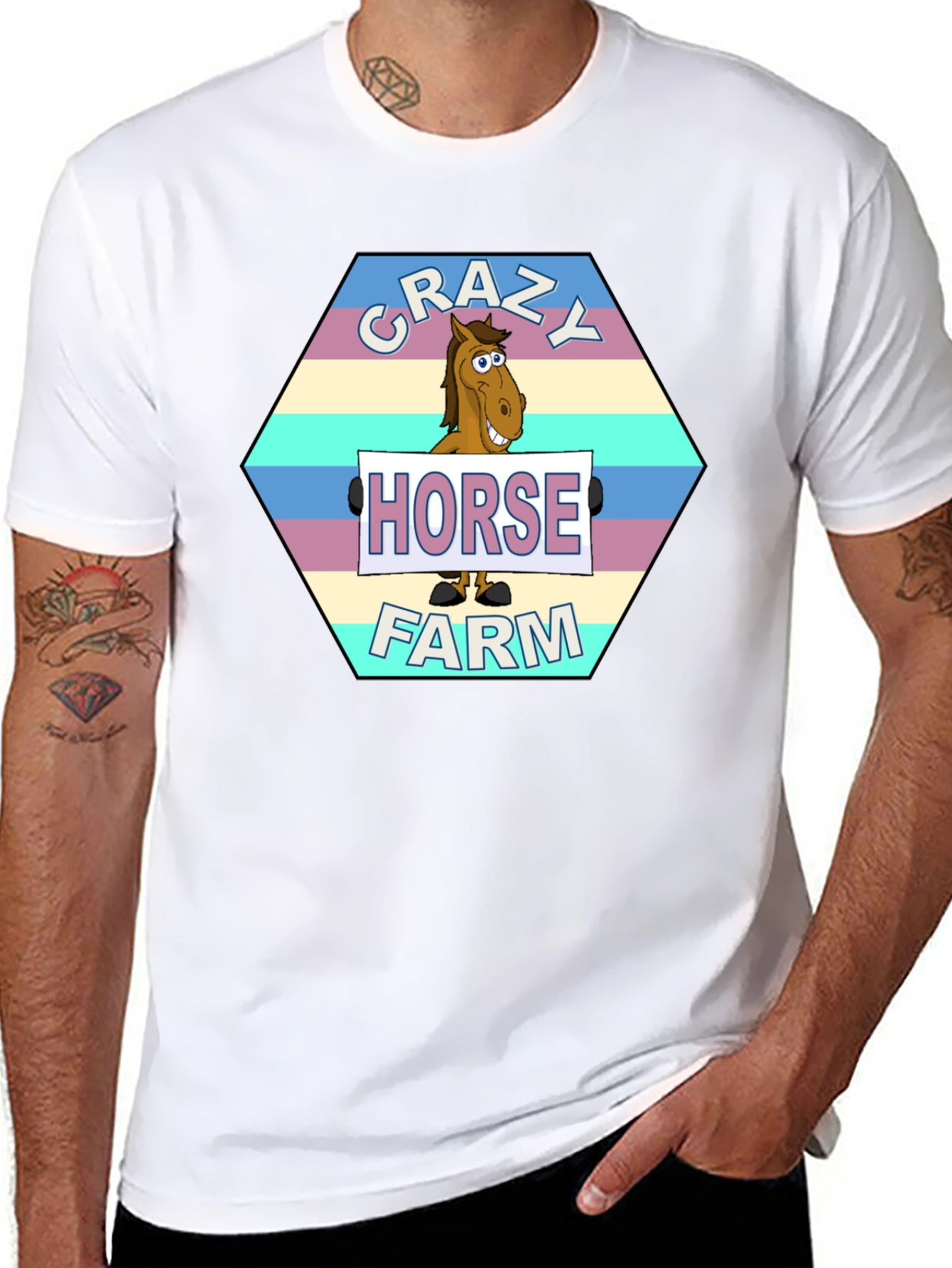 Crazy Horse Farm Graphic T-Shirt