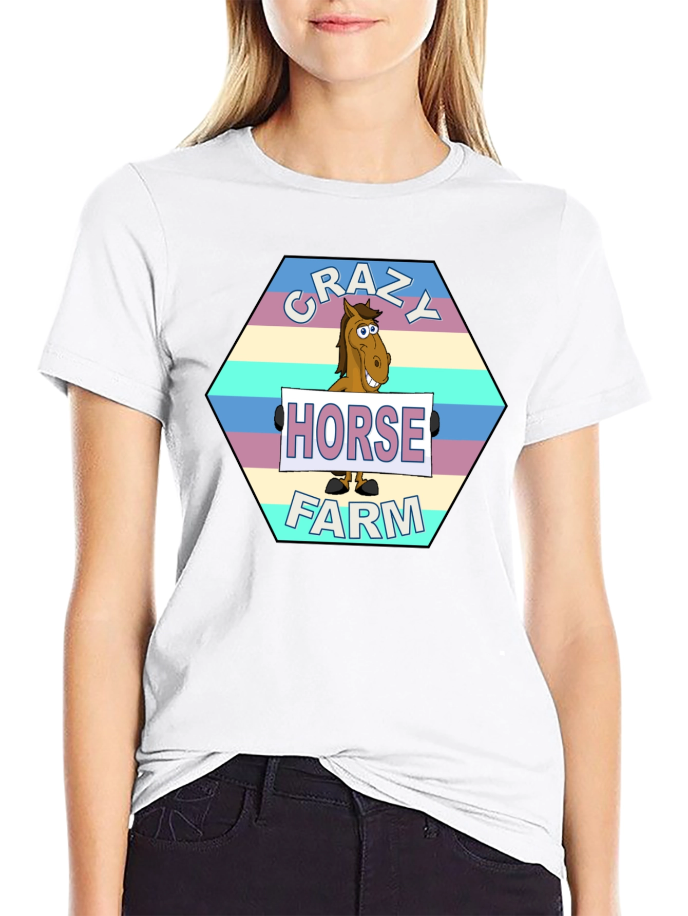 Crazy Horse Farm Graphic T-Shirt