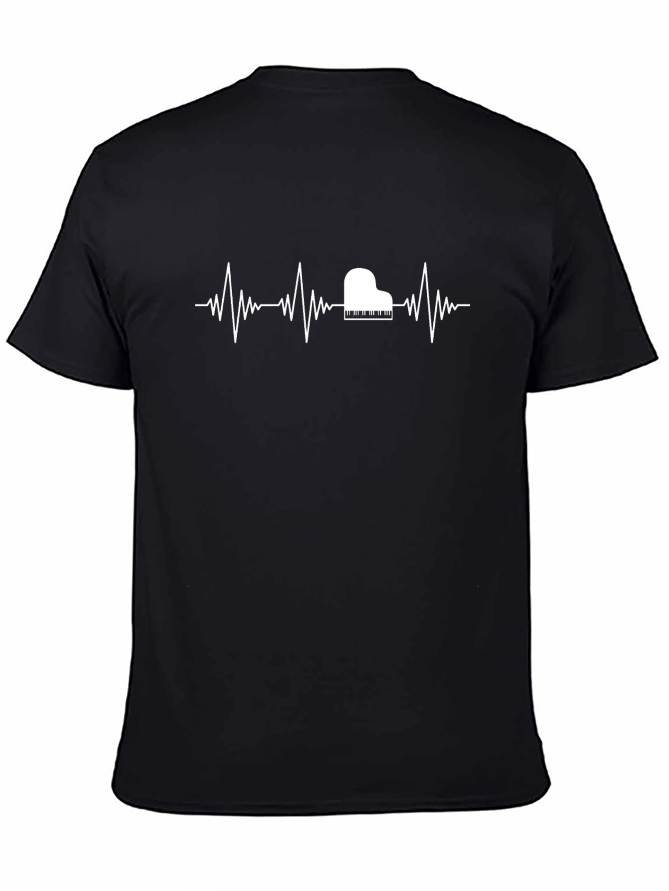 Piano Heartbeat T-Shirt - Musical Passion Tee