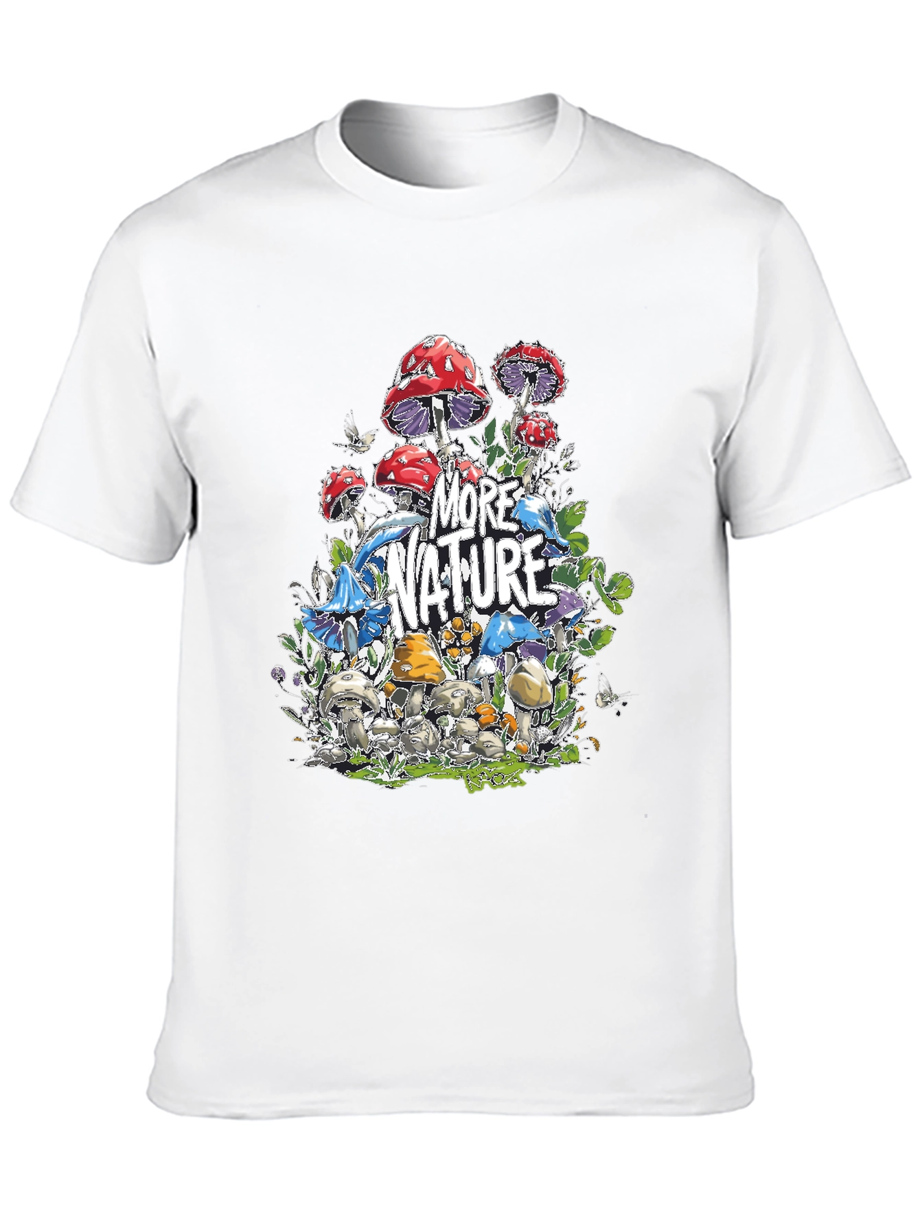More Nature Graphic T-Shirt - Mushroom Design