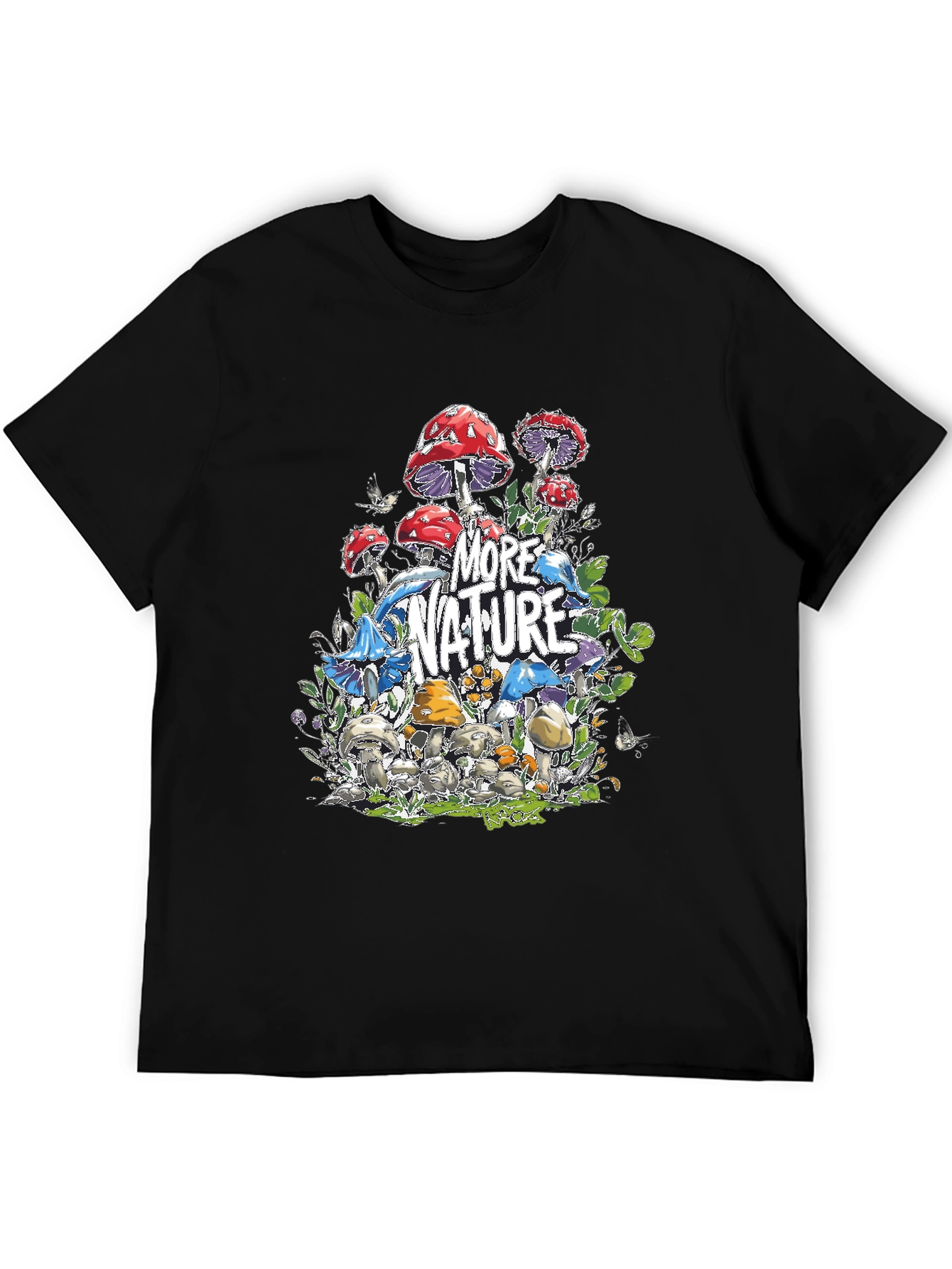 More Nature Graphic T-Shirt - Mushroom Design