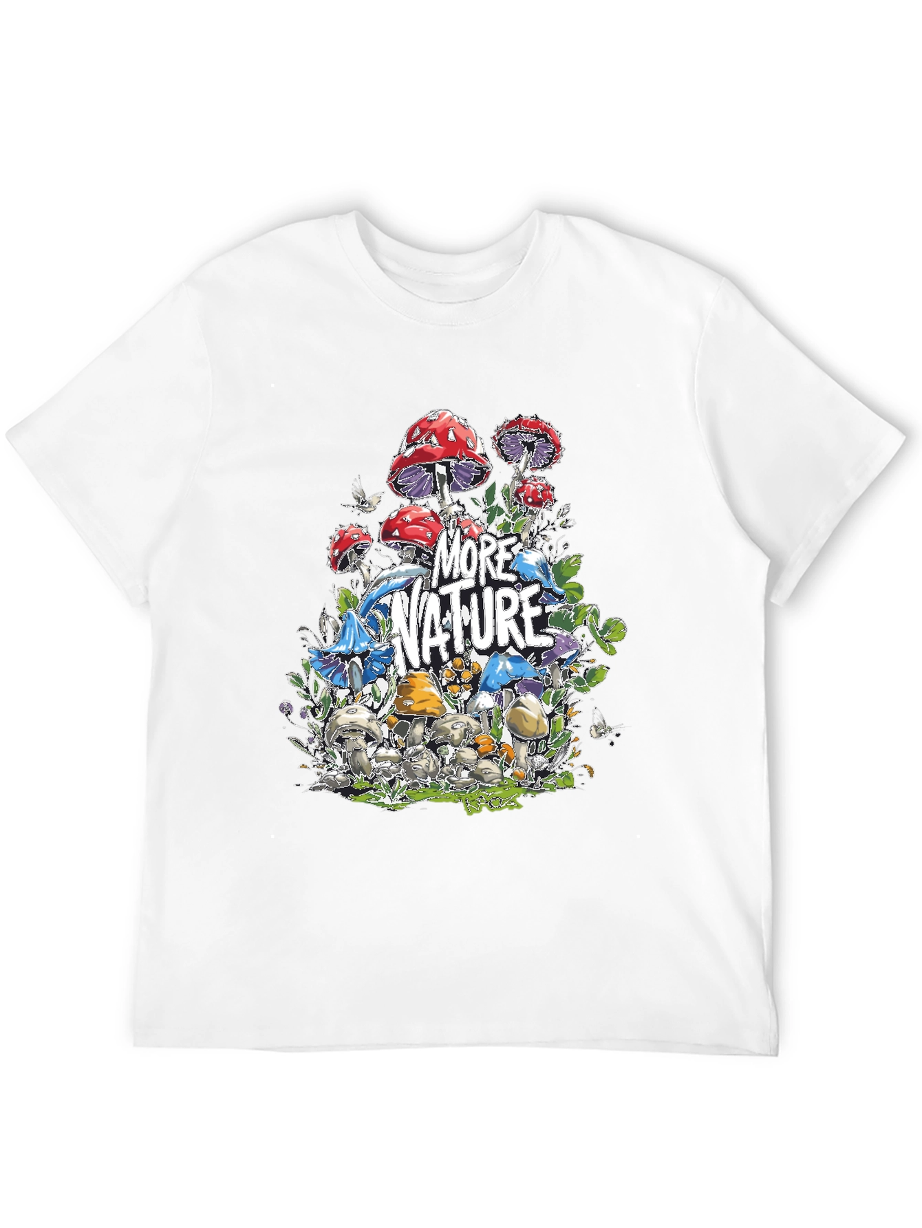 More Nature Graphic T-Shirt - Mushroom Design