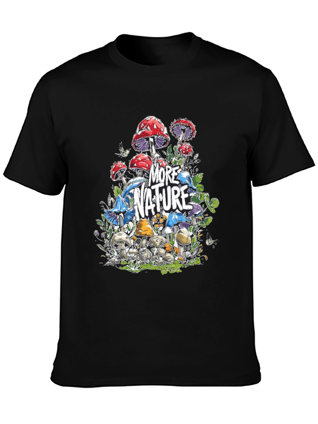 More Nature Graphic T-Shirt - Mushroom Design