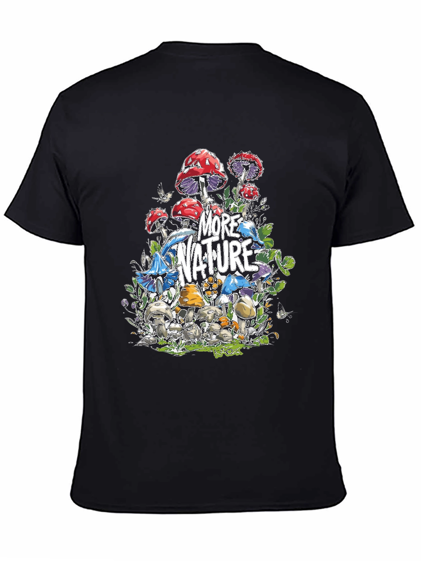 More Nature Graphic T-Shirt - Mushroom Design