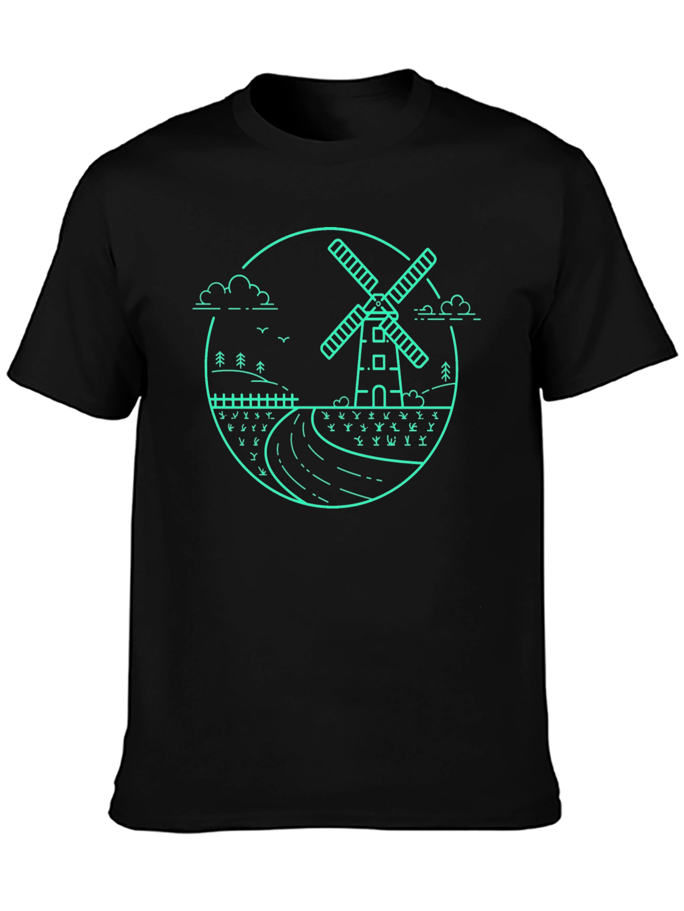 Windmill Graphic T-Shirt