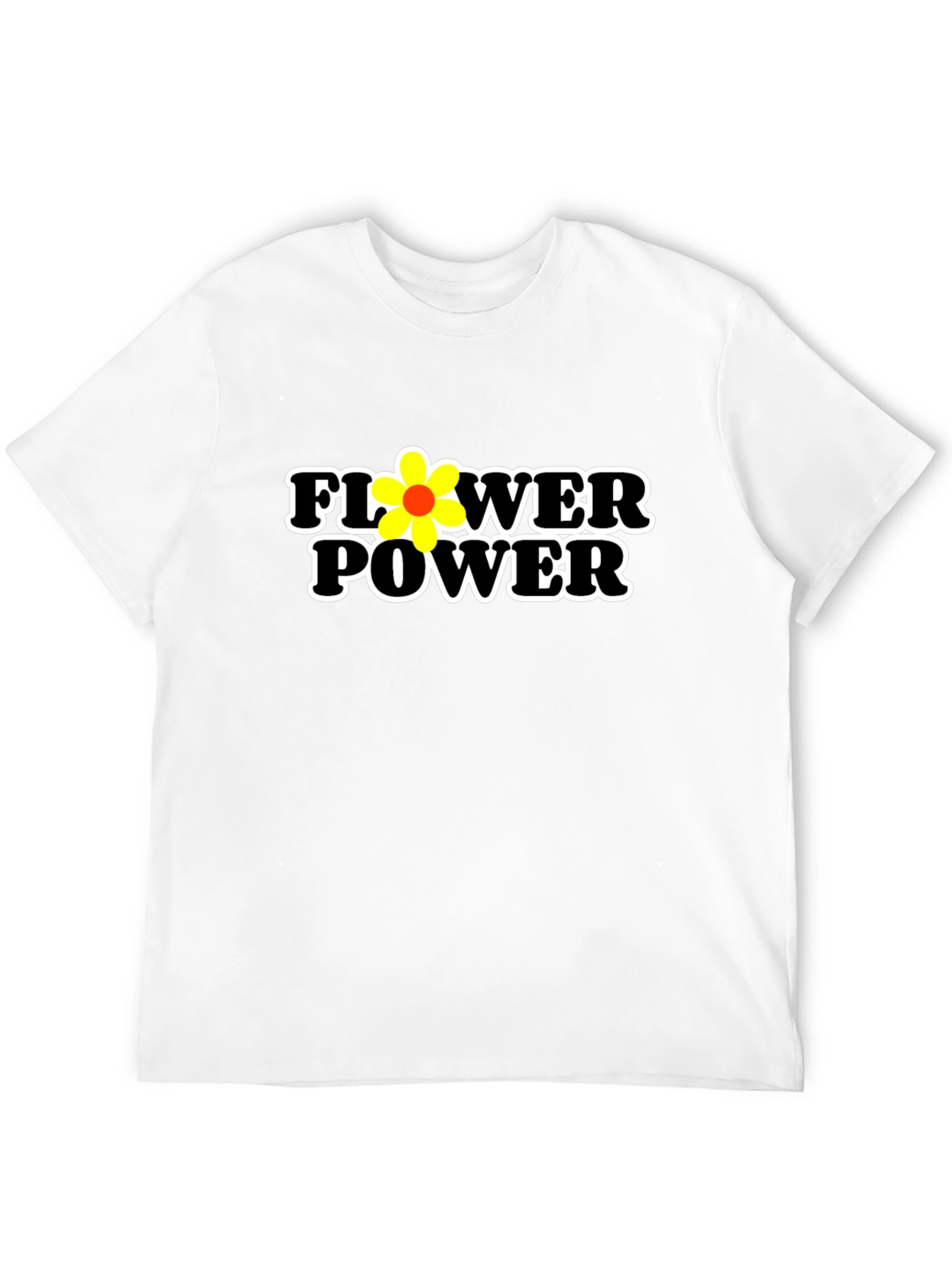 Flower Power Graphic Tee - Black