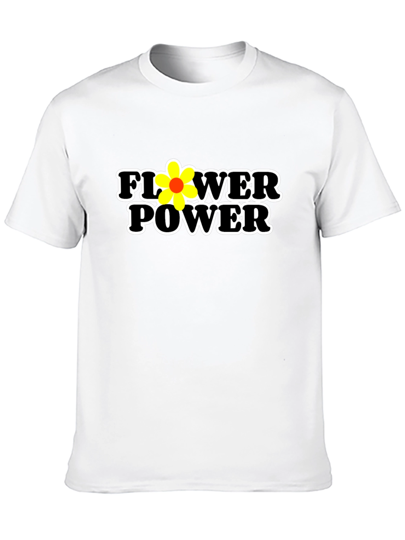 Flower Power Graphic Tee - Black