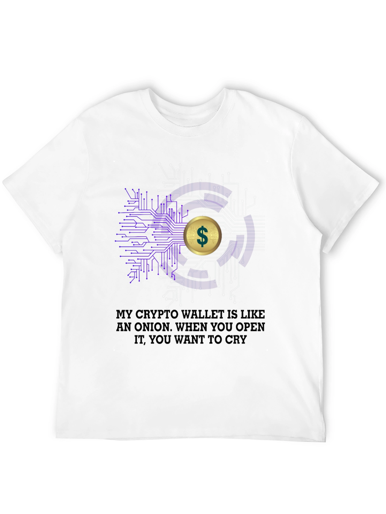 Crypto Wallet Onion T-Shirt - Funny Bitcoin Tee