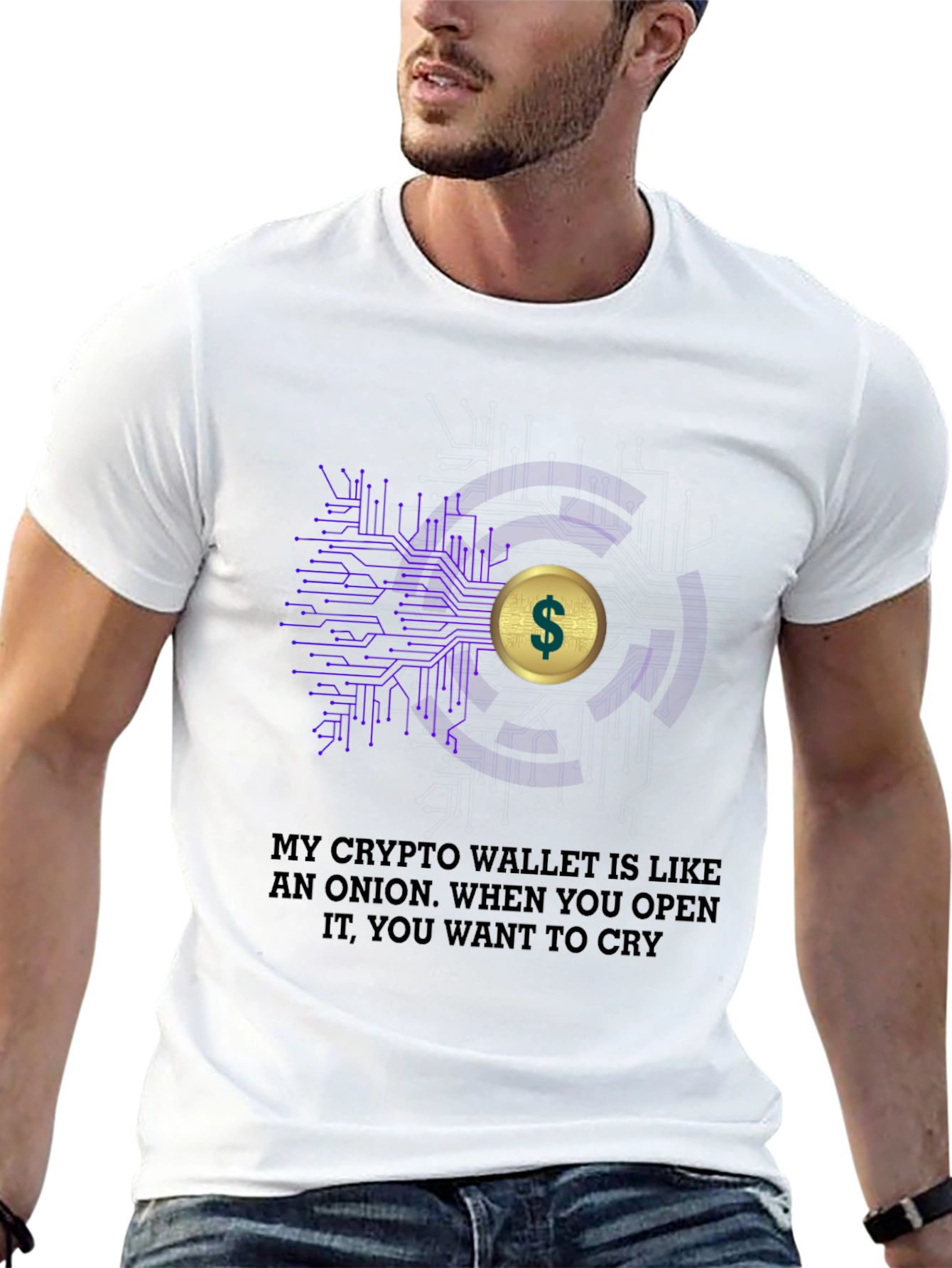 Crypto Wallet Onion T-Shirt - Funny Bitcoin Tee