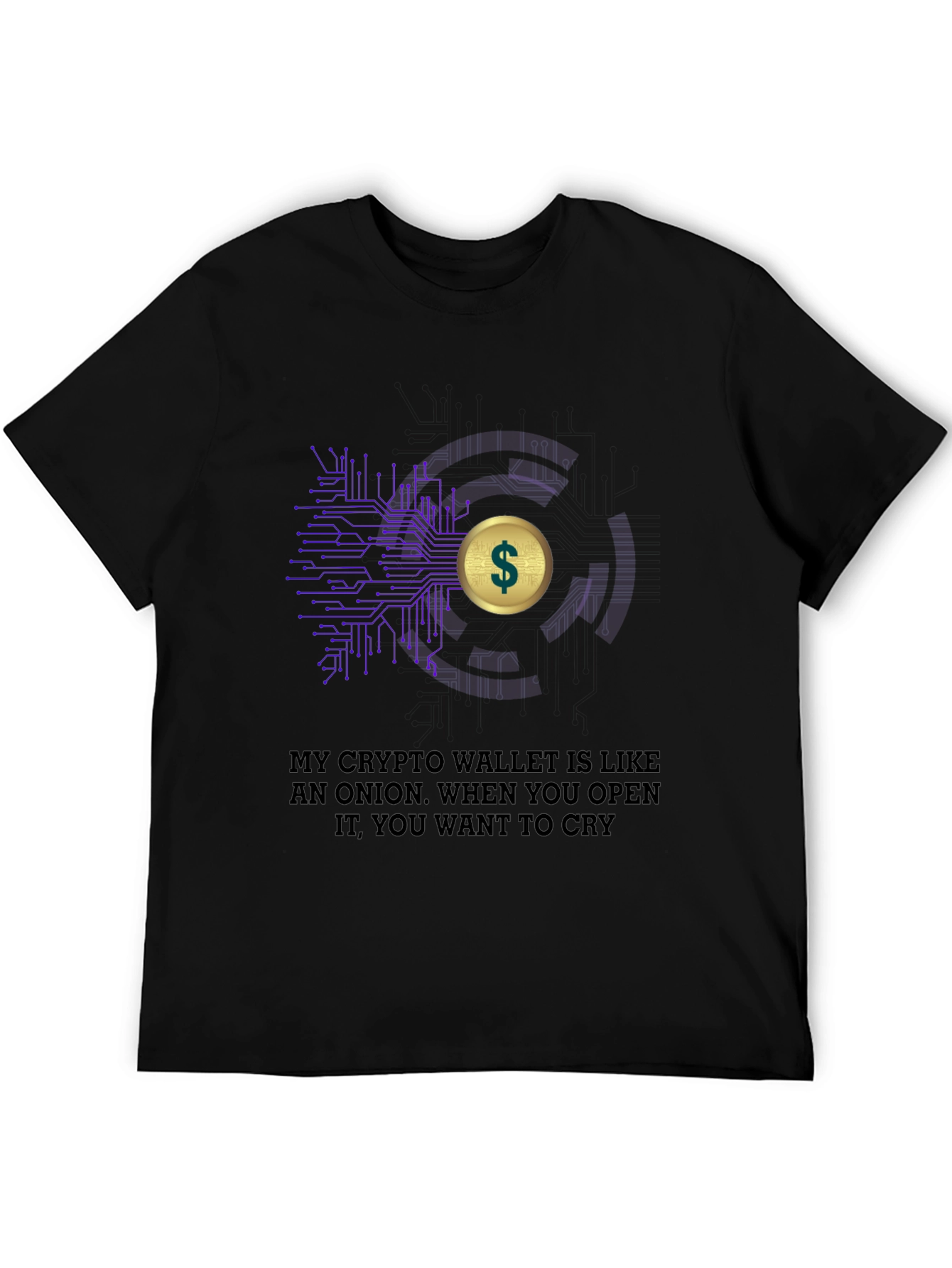 Crypto Wallet Onion T-Shirt - Funny Bitcoin Tee