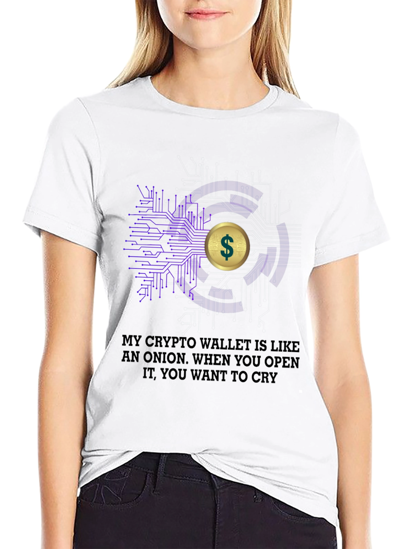 Crypto Wallet Onion T-Shirt - Funny Bitcoin Tee