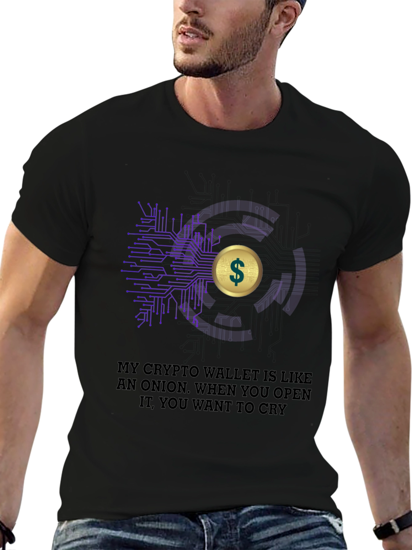 Crypto Wallet Onion T-Shirt - Funny Bitcoin Tee