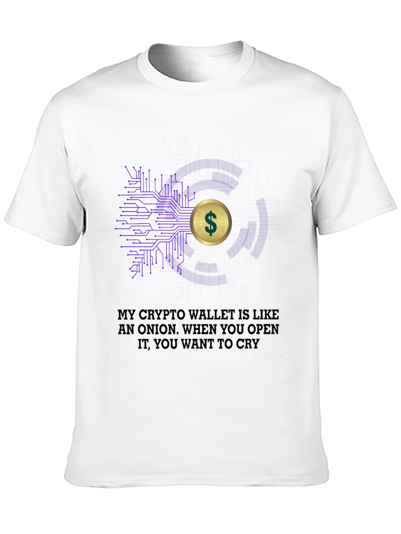 Crypto Wallet Onion T-Shirt - Funny Bitcoin Tee
