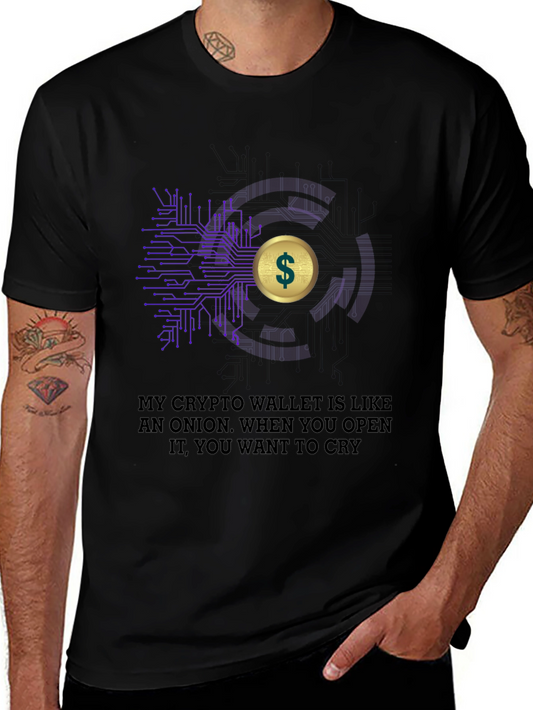 Crypto Wallet Onion T-Shirt - Funny Bitcoin Tee