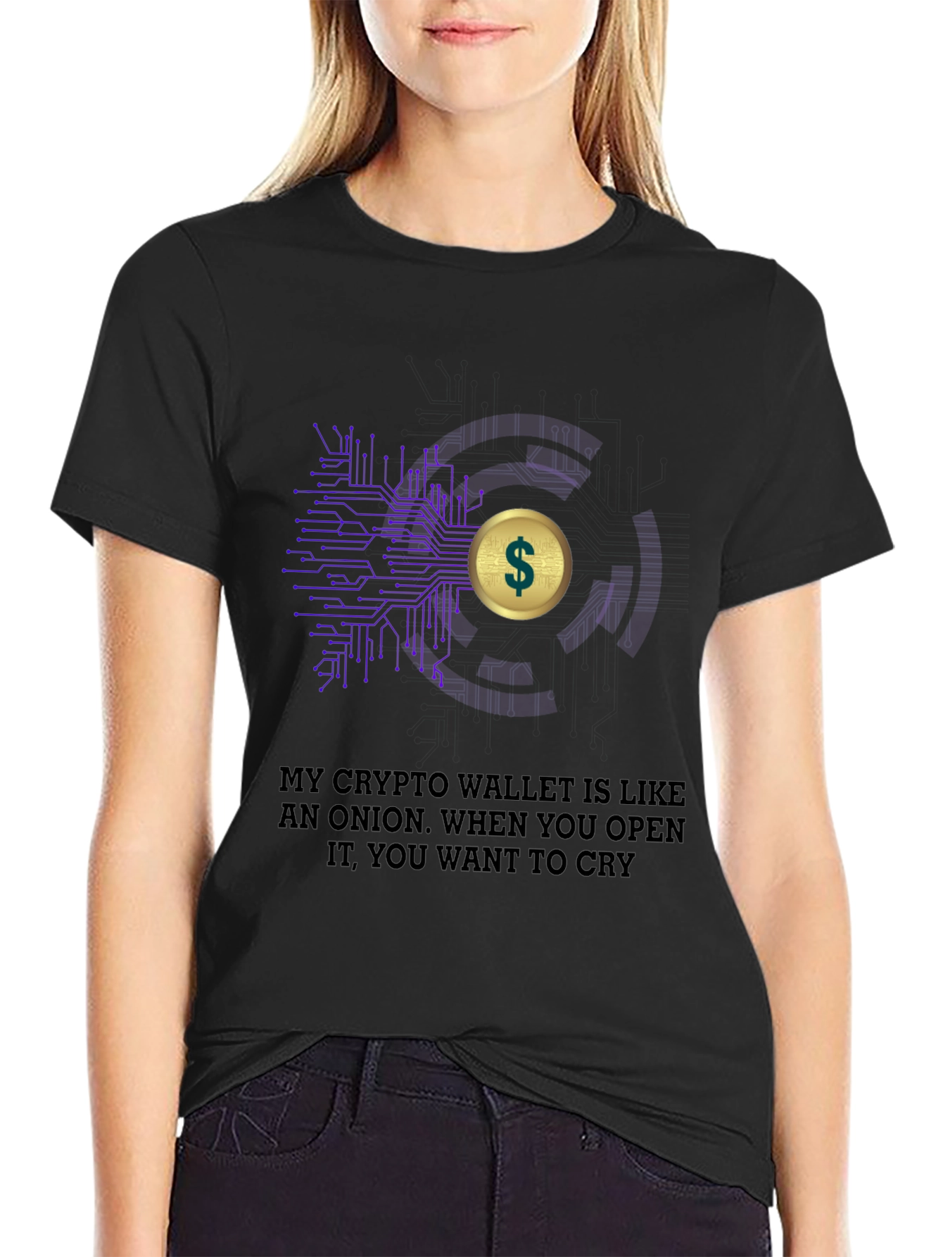 Crypto Wallet Onion T-Shirt - Funny Bitcoin Tee