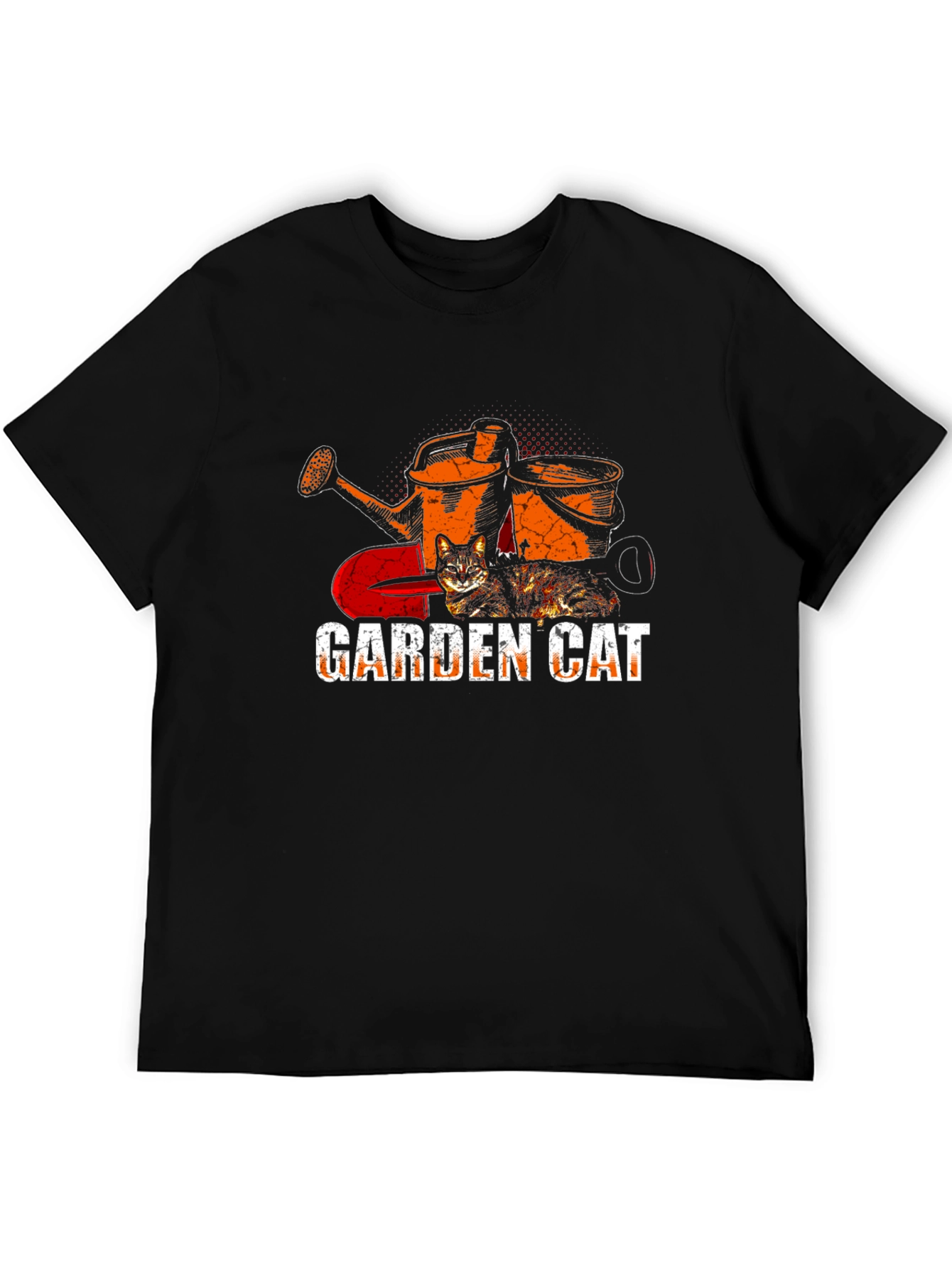 Garden Cat Graphic Tee - Gardening with Cats