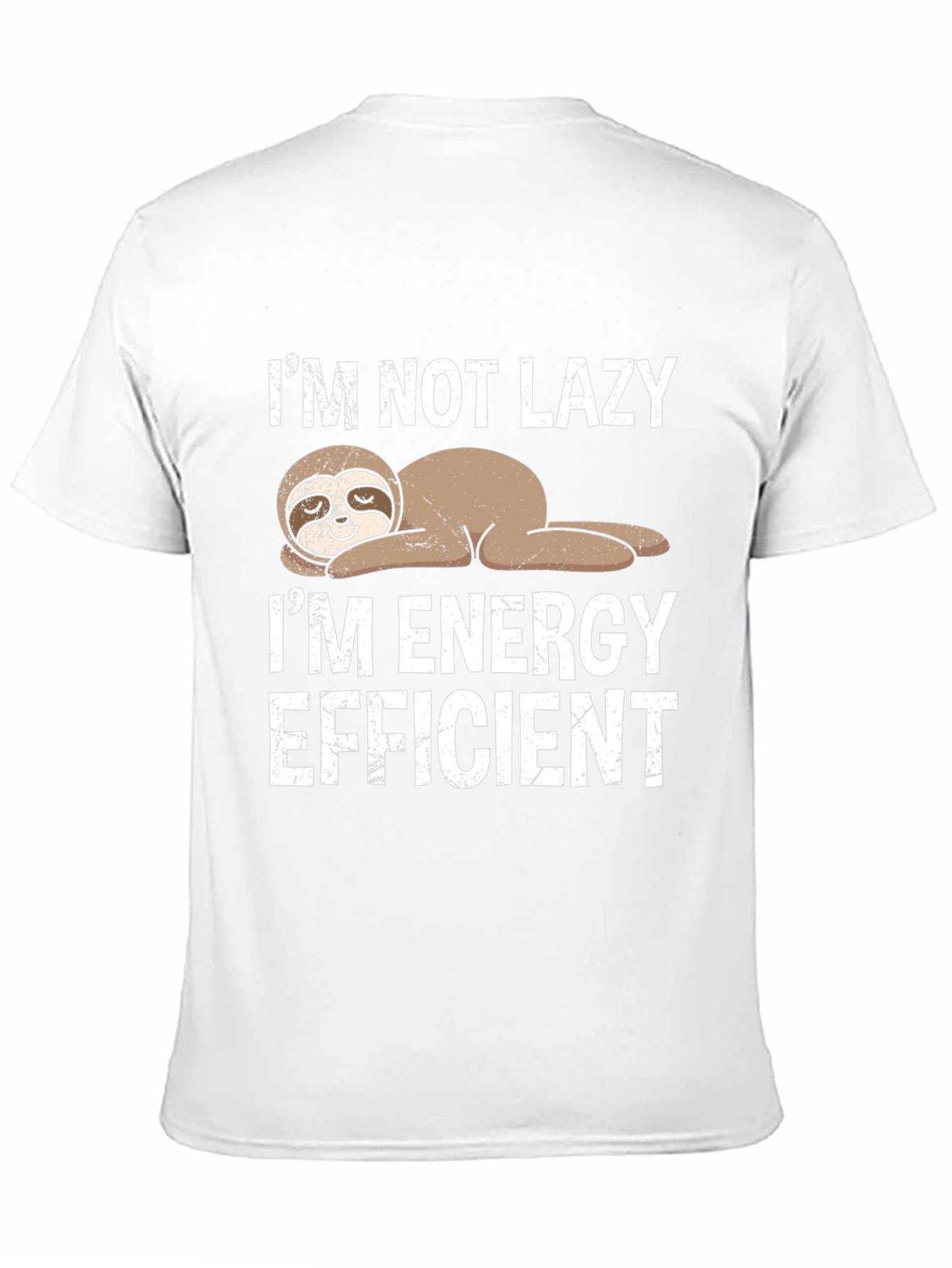 Funny Sloth Energy Efficient Graphic Tee