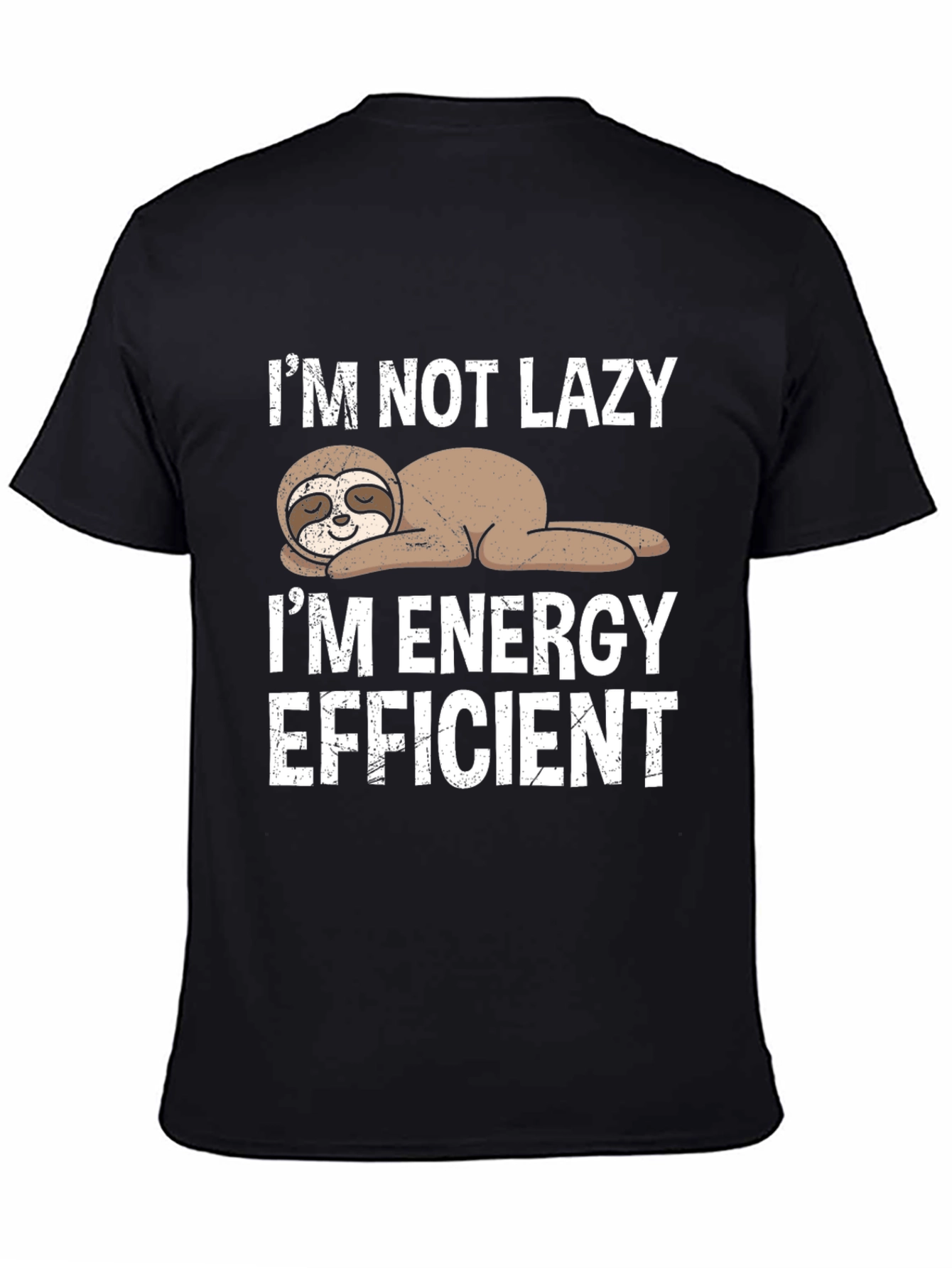 Funny Sloth Energy Efficient Graphic Tee