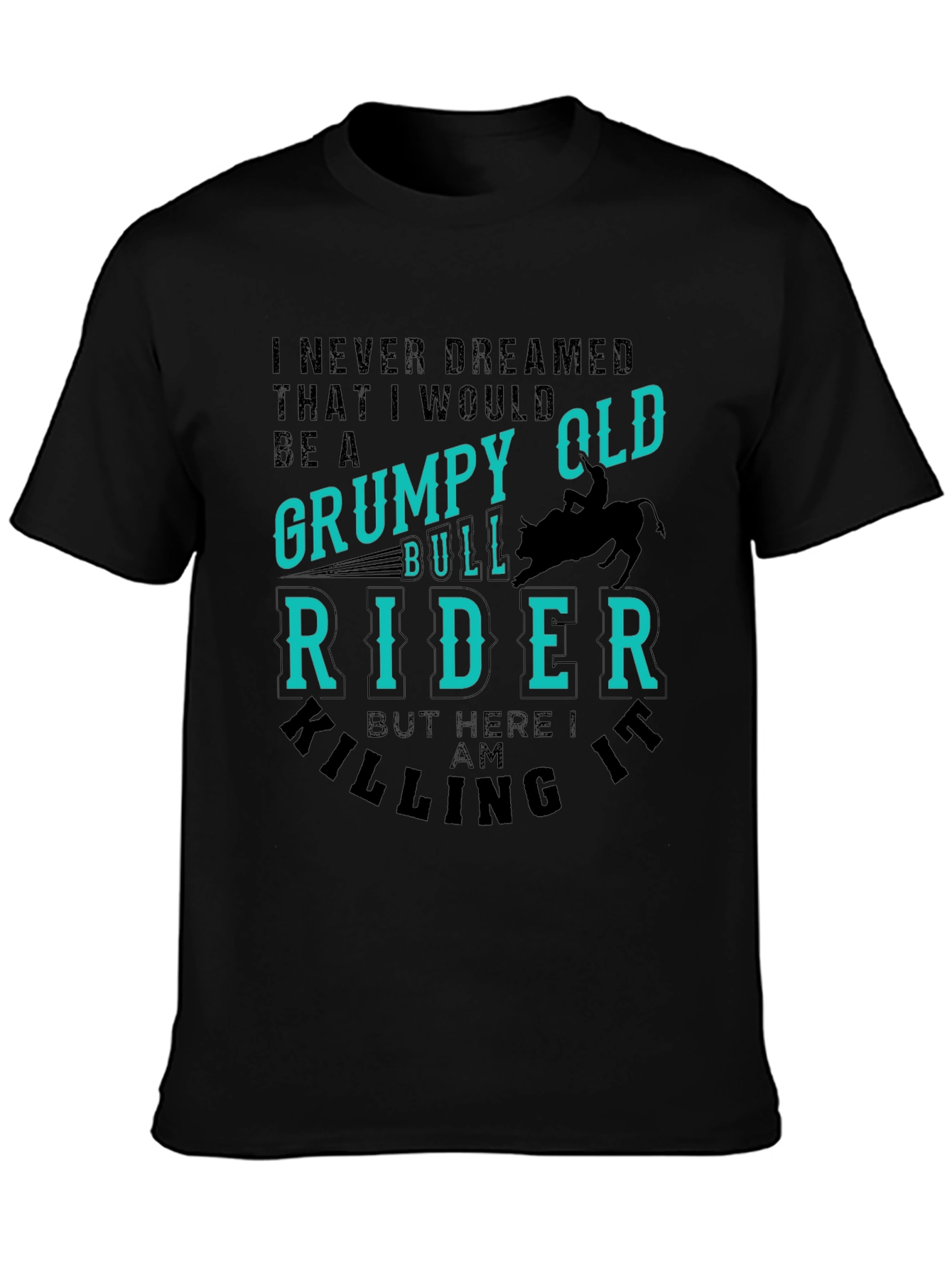 Grumpy Old Bull Rider Graphic T-Shirt