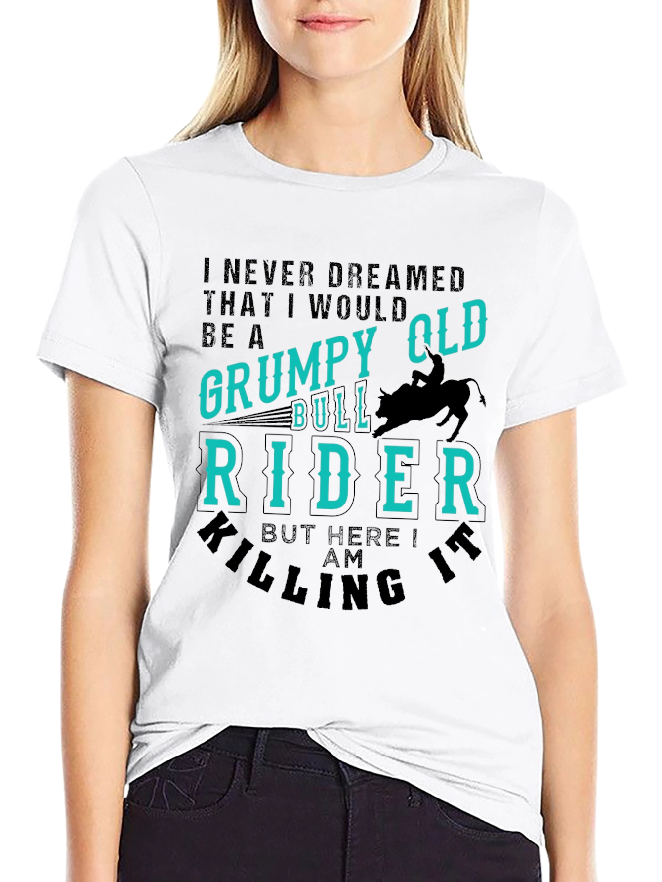 Grumpy Old Bull Rider Graphic T-Shirt