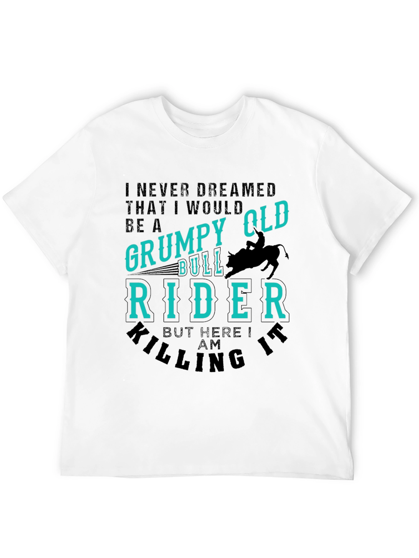 Grumpy Old Bull Rider Graphic T-Shirt