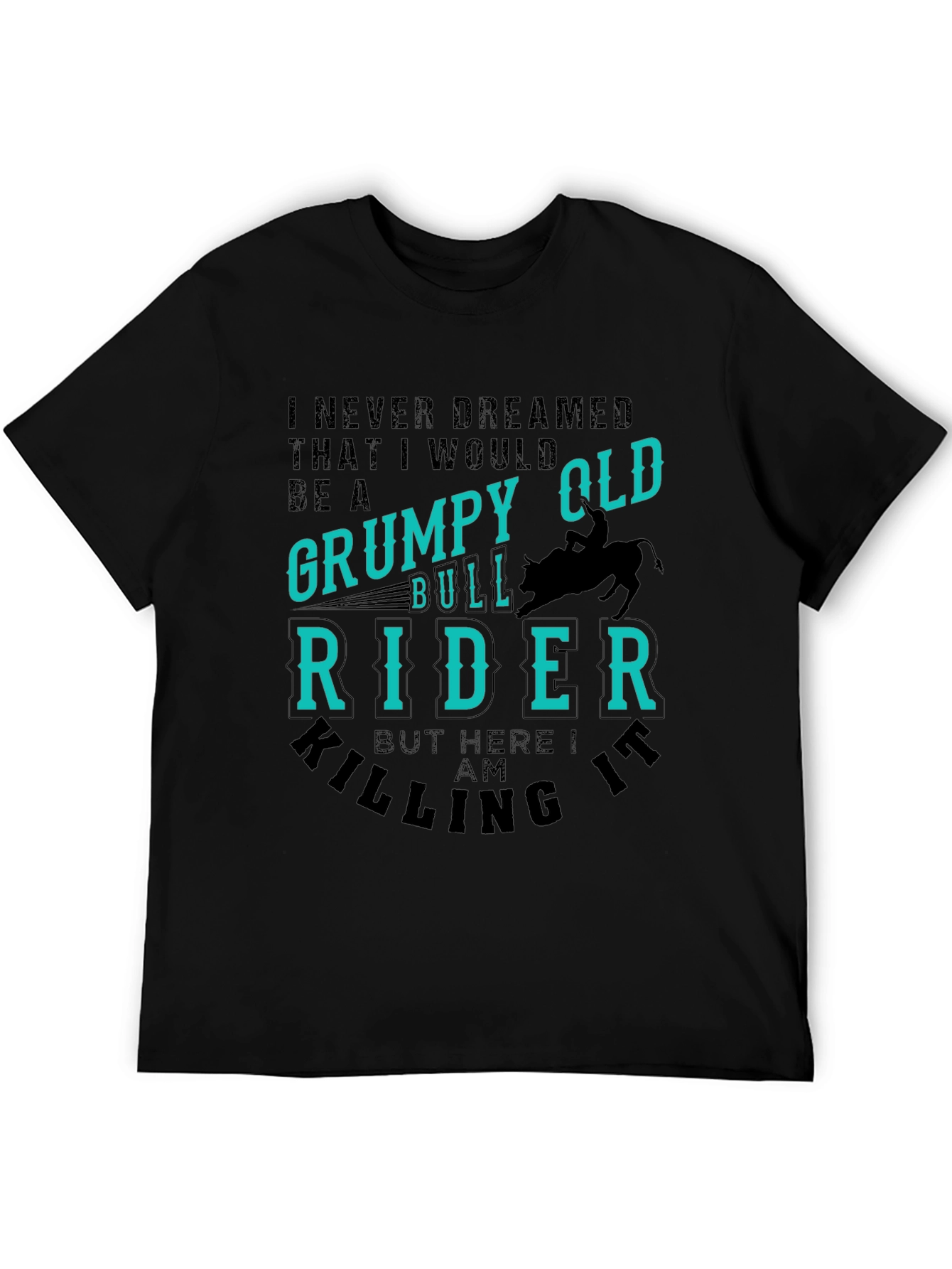 Grumpy Old Bull Rider Graphic T-Shirt