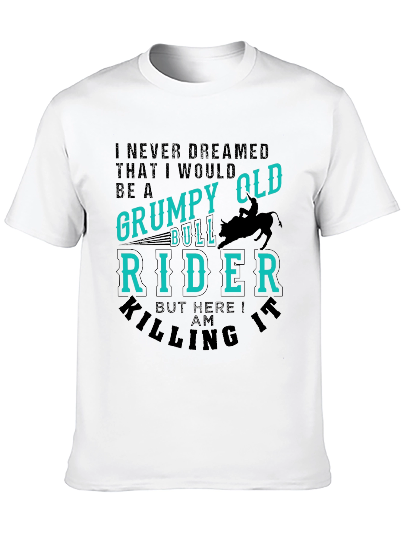 Grumpy Old Bull Rider Graphic T-Shirt