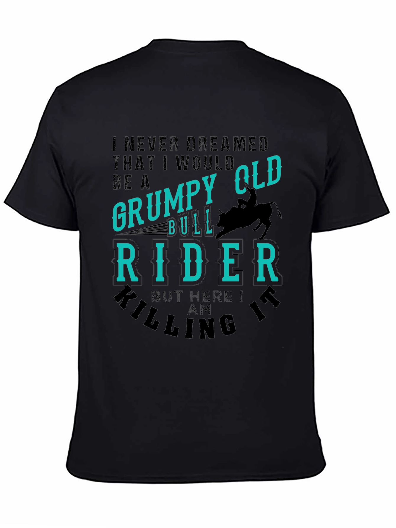 Grumpy Old Bull Rider Graphic T-Shirt