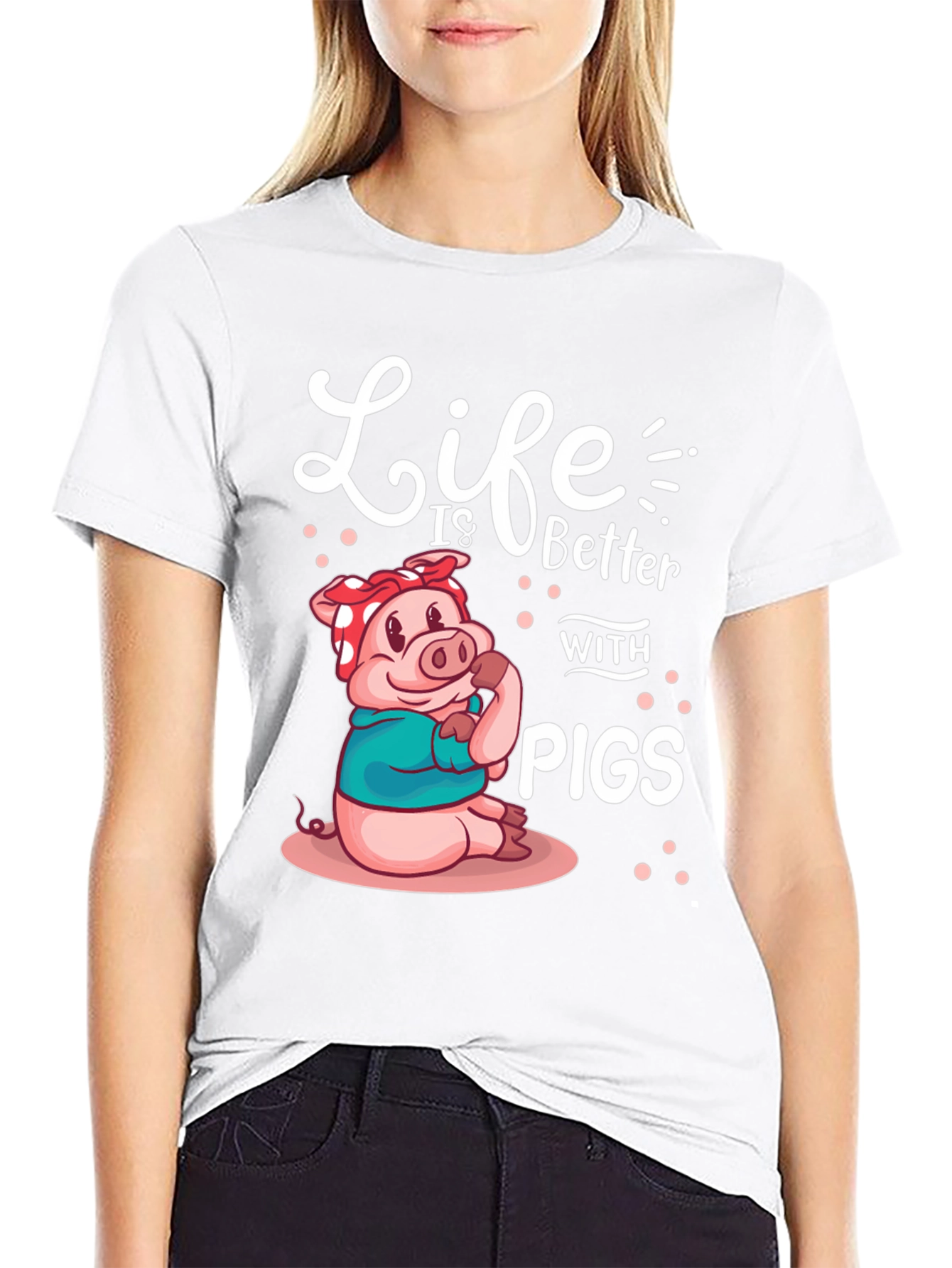 Life is Better with Pigs Graphic Tee