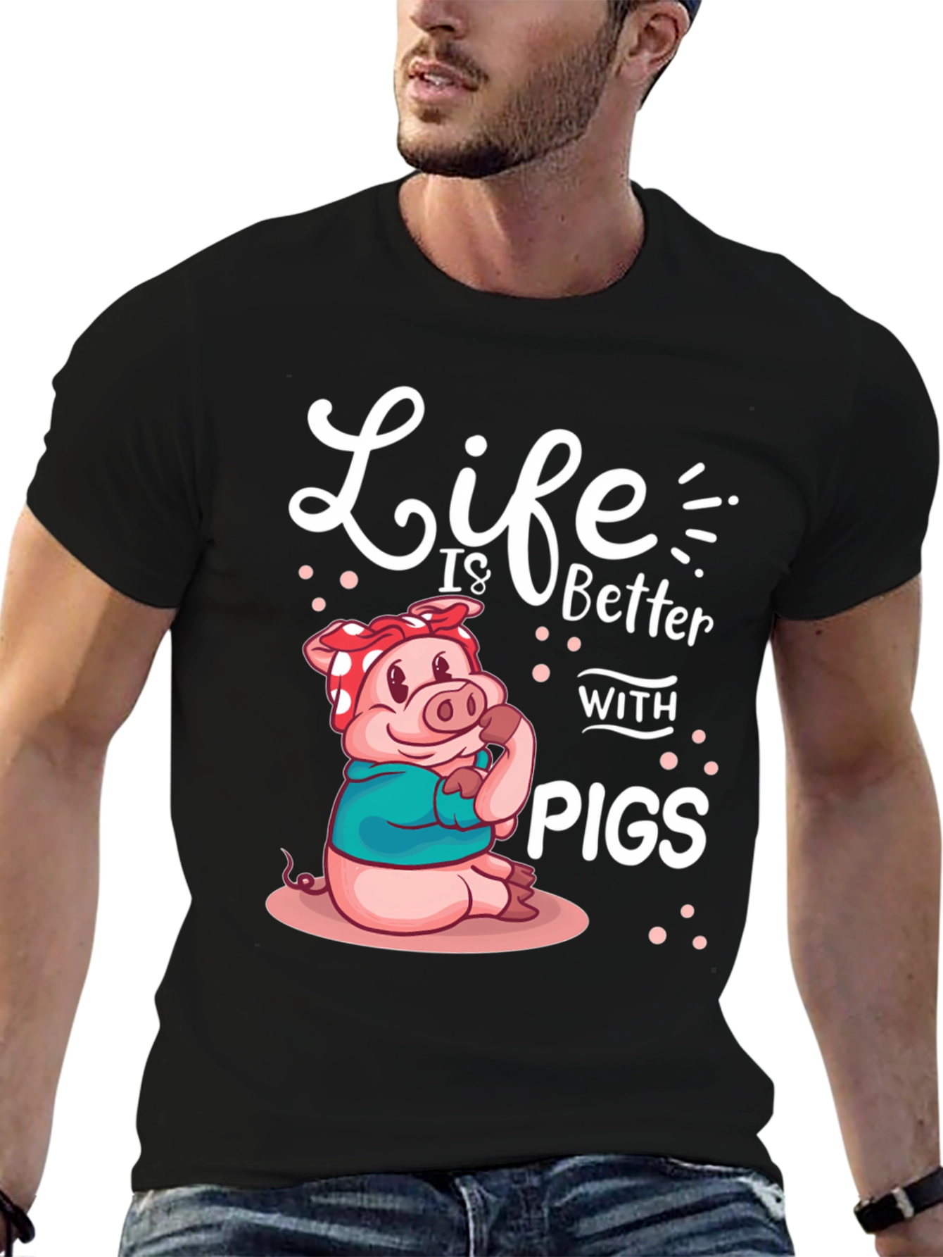 Life is Better with Pigs Graphic Tee