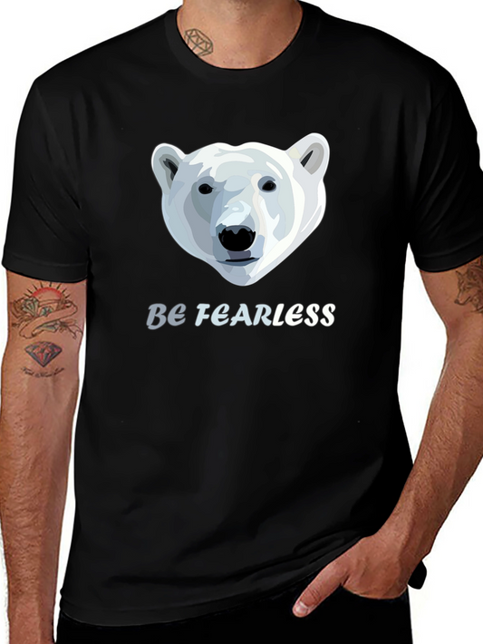Be Fearless Polar Bear Graphic T-Shirt