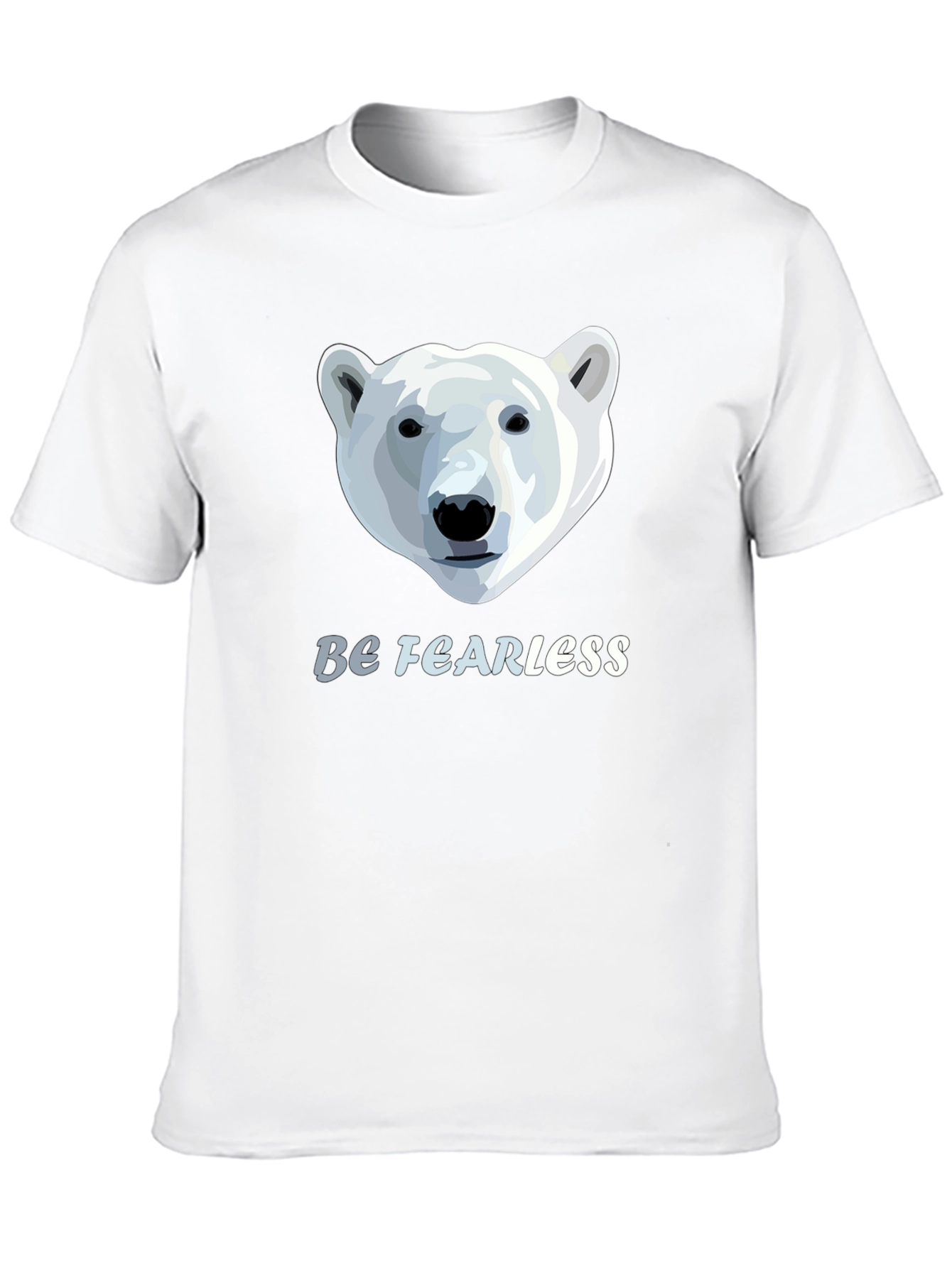 Be Fearless Polar Bear Graphic T-Shirt