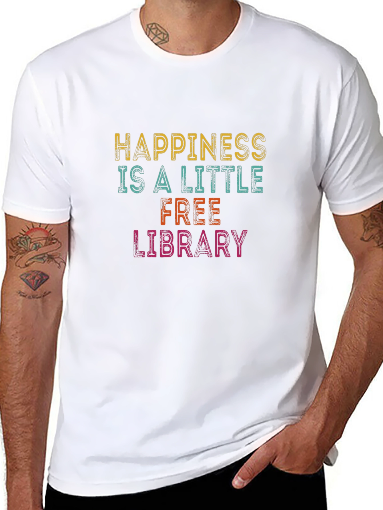 Happiness is a Free Library T-Shirt
