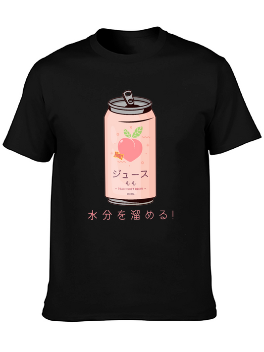 Peach Soda Graphic Tee - Japanese Style T-Shirt