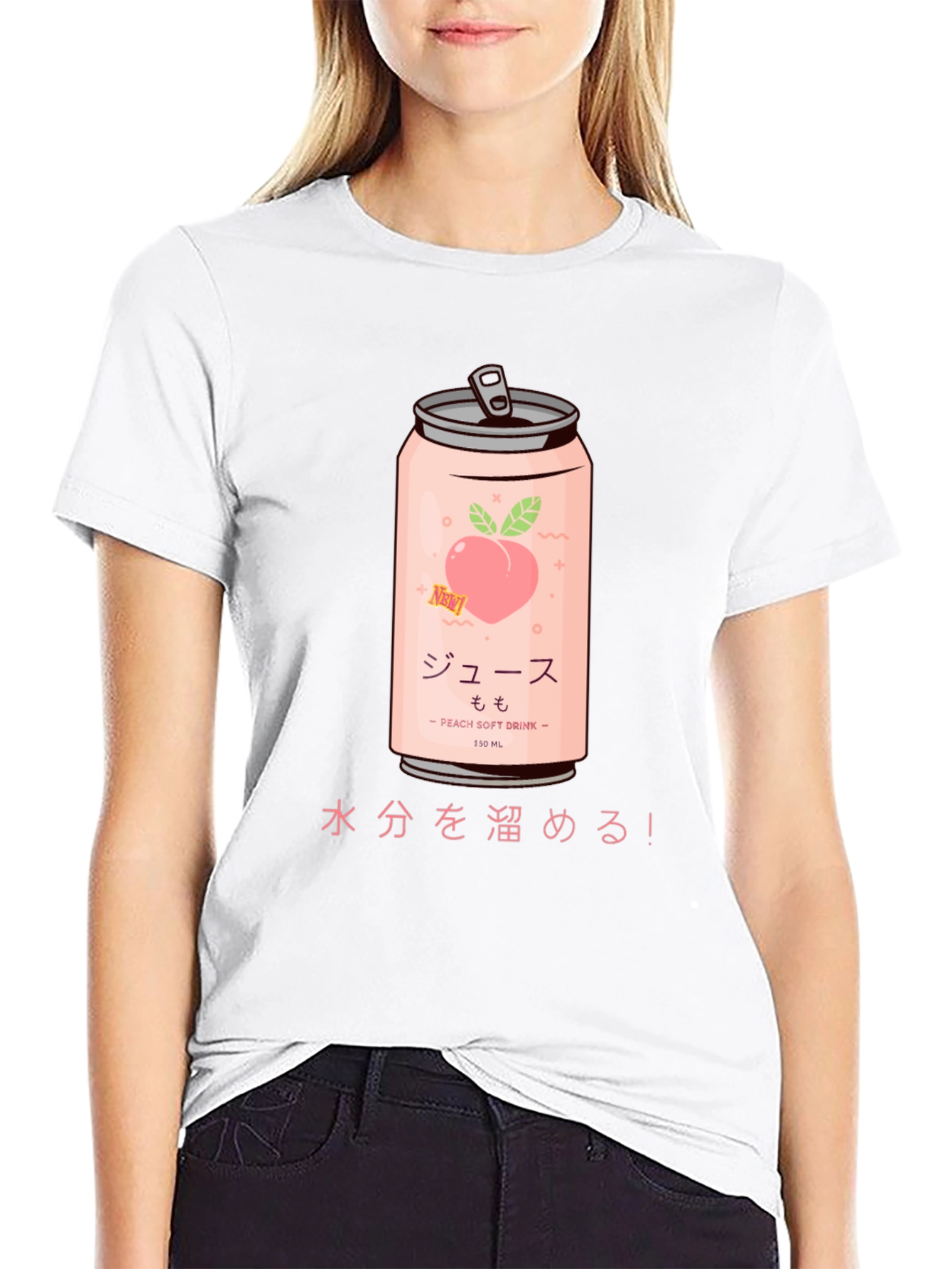 Peach Soda Graphic Tee - Japanese Style T-Shirt