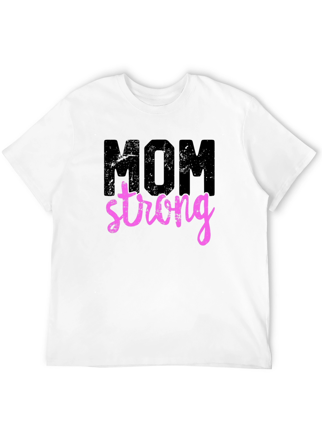 Mom Strong Graphic T-Shirt - Black