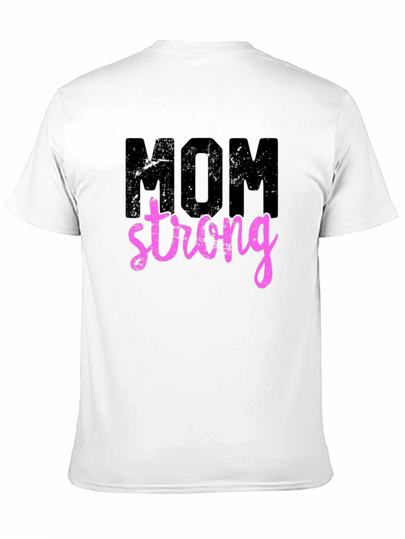 Mom Strong Graphic T-Shirt - Black