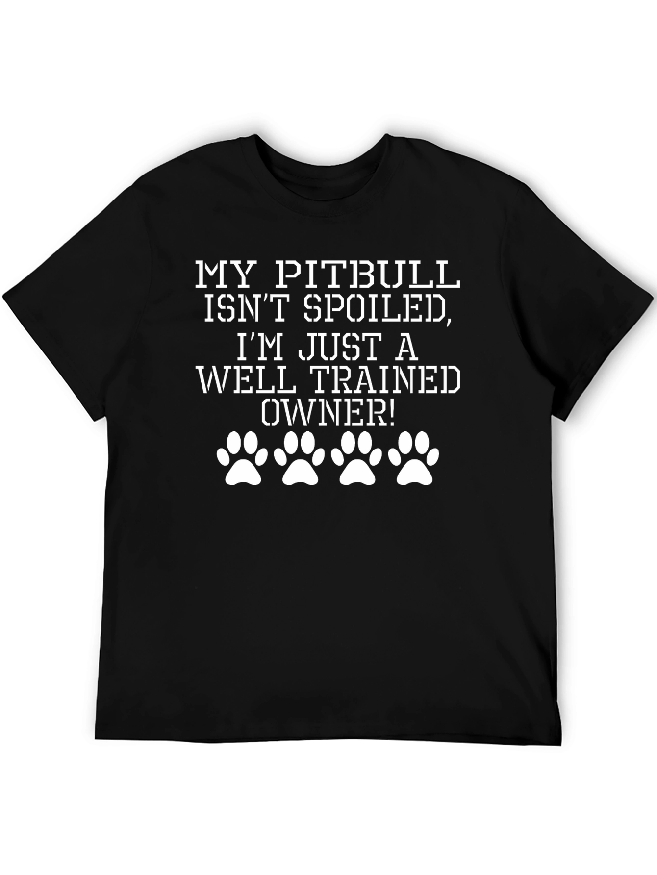 Pitbull Owner Novelty Graphic T-Shirt
