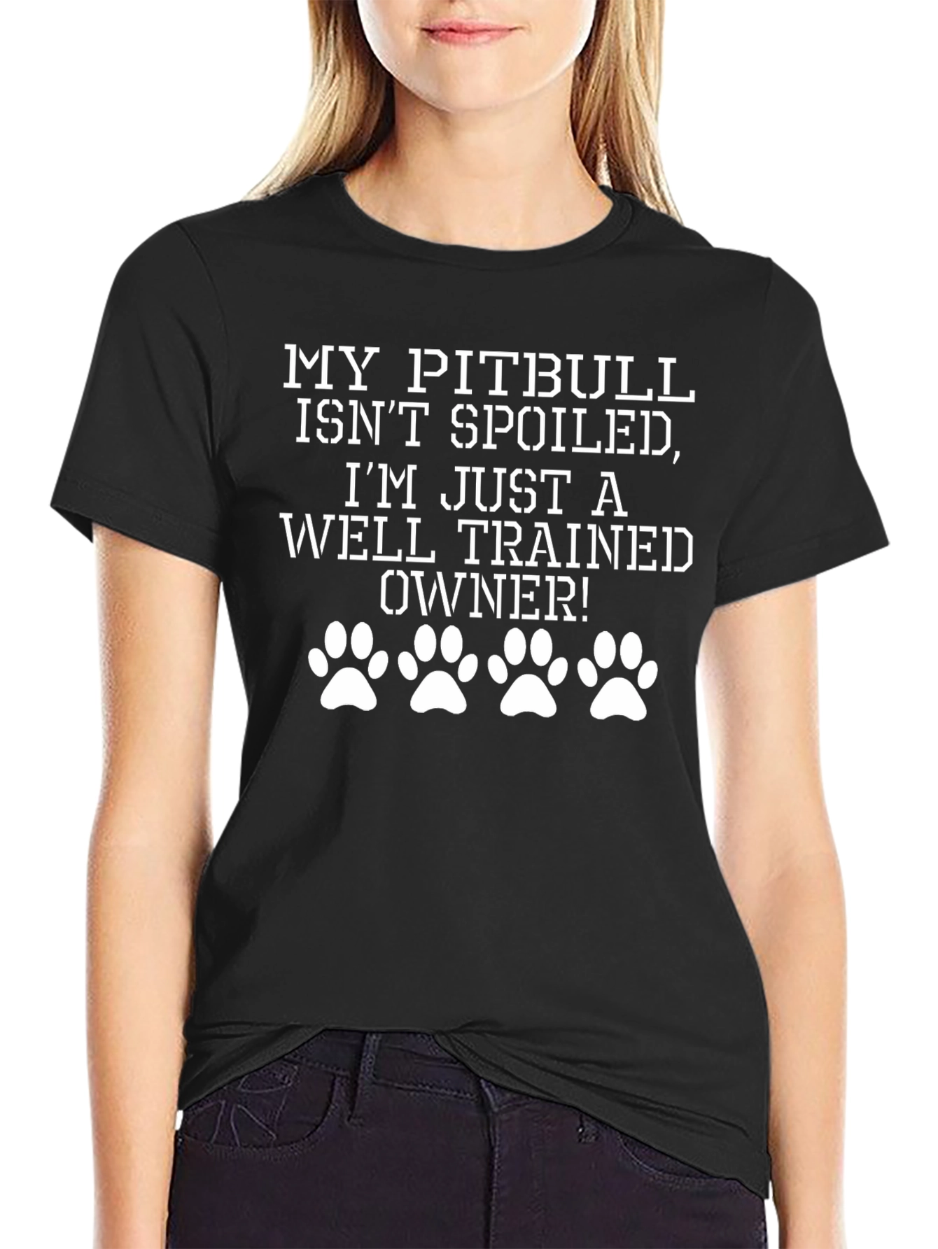 Pitbull Owner Novelty Graphic T-Shirt