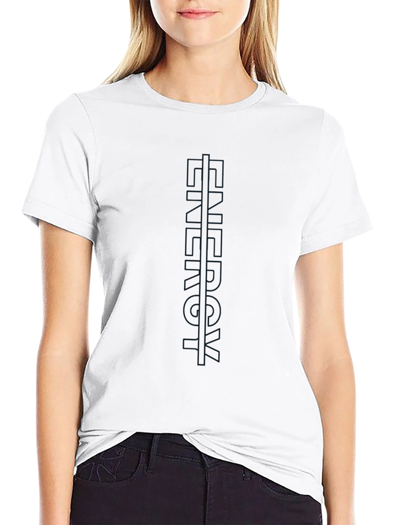 Mens Black Graphic Tee - Trendy Design