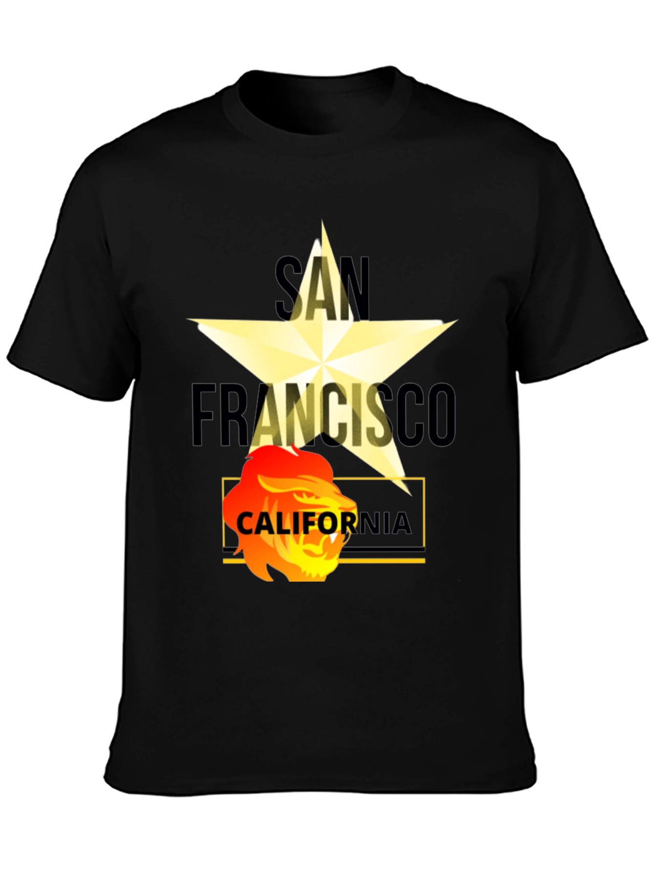San Francisco California Lion Graphic Tee
