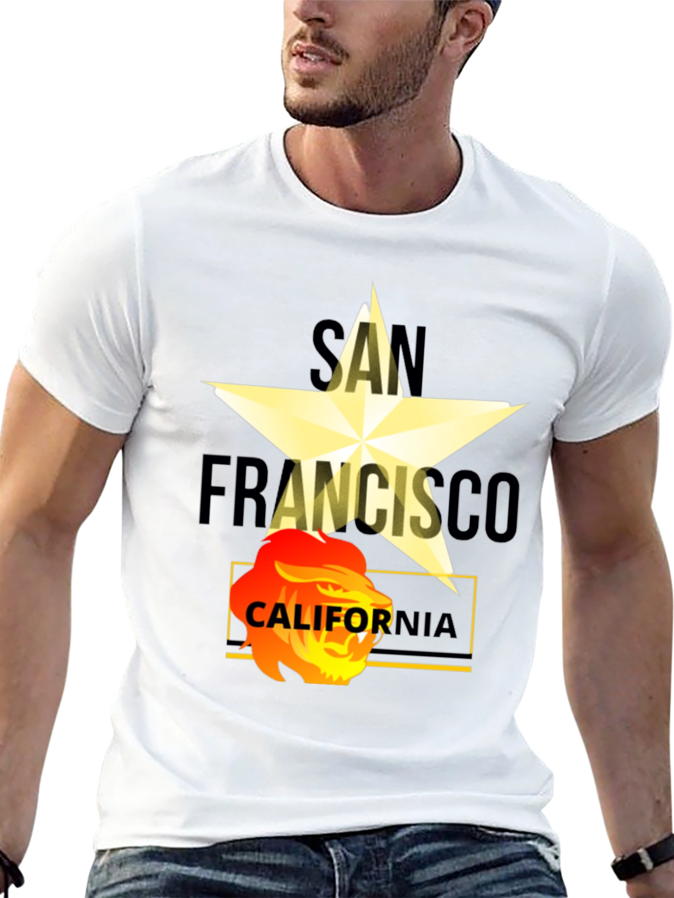 San Francisco California Lion Graphic Tee